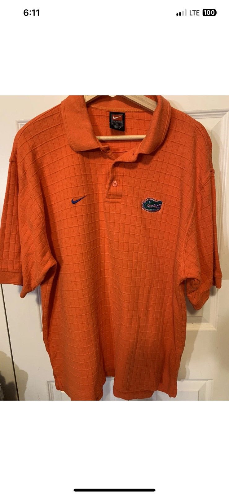 Nike Vintage Nike Florida Gators polo shirt mens sz L orange Size US L / EU 52-54 / 3 - 6 Thumbnail