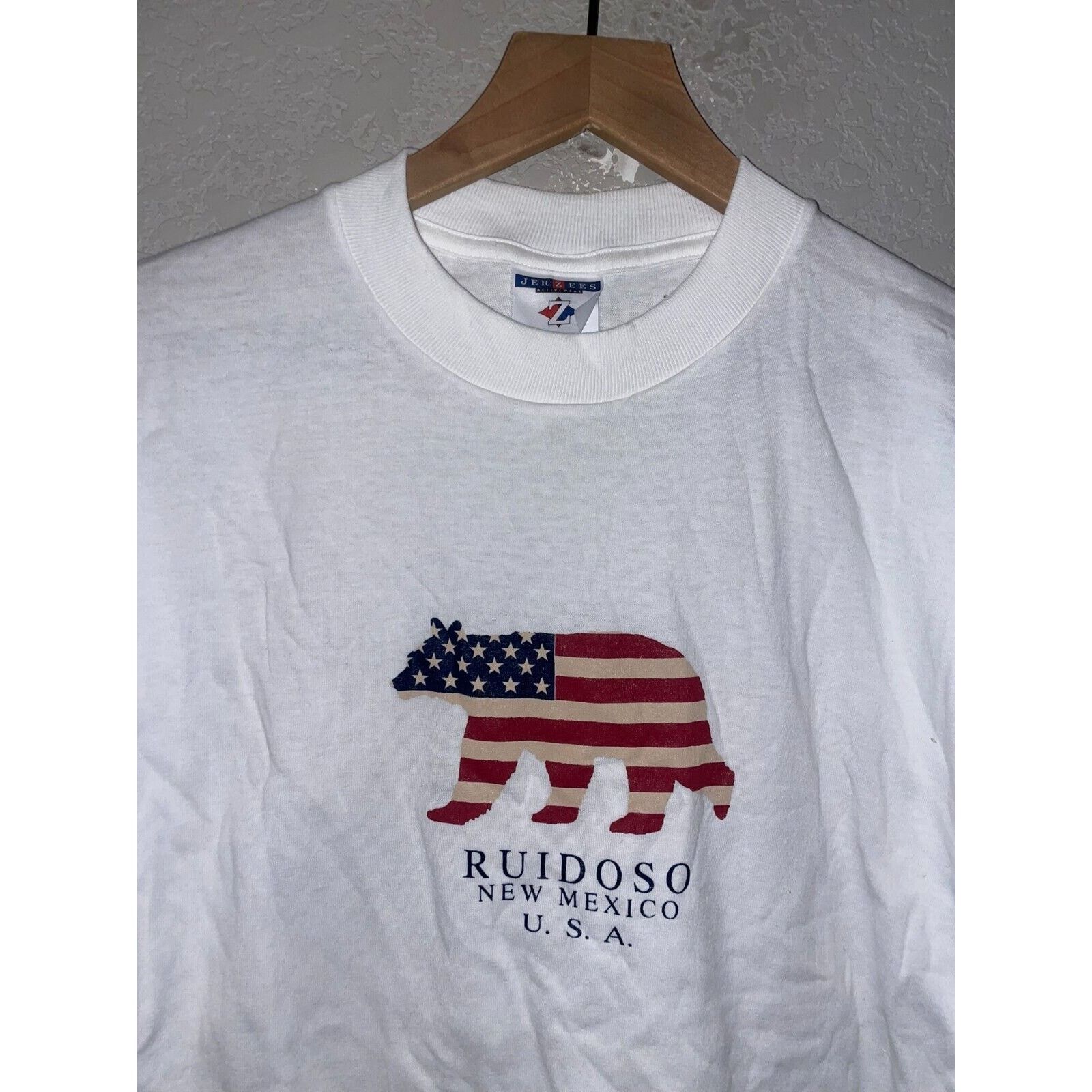 Jerzees Vintage Ruidoso Shirt NM New Mexico USA Bear Tee 90s Large Size US M / EU 48-50 / 2 - 2 Thumbnail