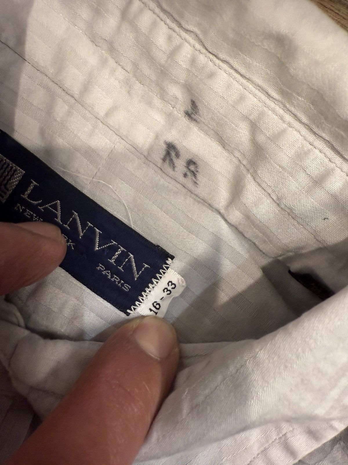 Designer × Lanvin ***FINAL DROP***RARE LANVIN PARIS FRENCH CUFF DRESS SHIRT M Size US M / EU 48-50 / 2 - 4 Thumbnail