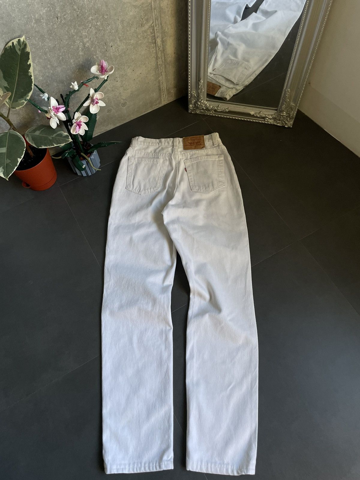 Levi's Vintage Levi’s Baggy White Perfect Faded Jeans Size 28" / US 6 / IT 42 - 1 Thumbnail