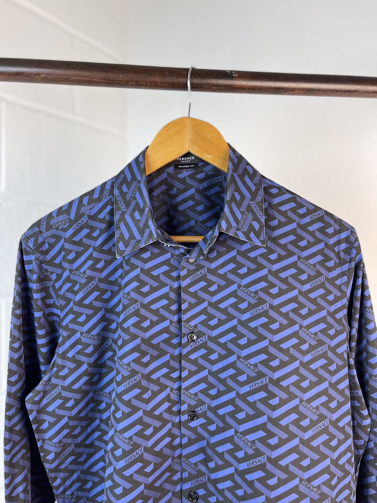 Versace La Greca Button Up
