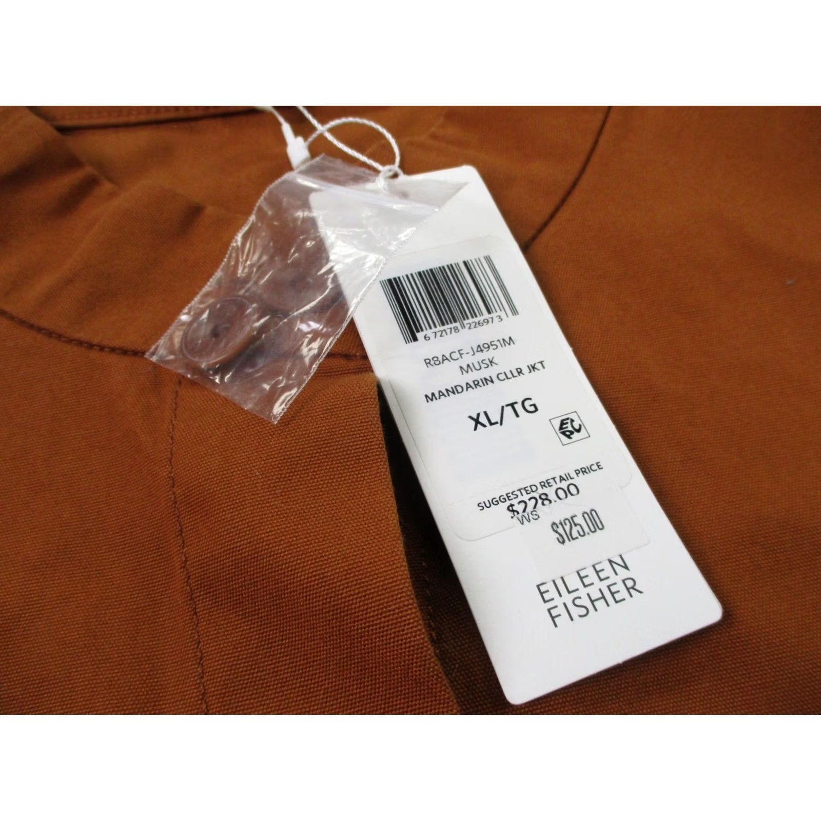 Eileen Fisher Eileen Fisher Jacket Womens XL Orange Mandarin Classic Oversized NEW Size XL / US 12-14 / IT 48-50 - 7 Thumbnail