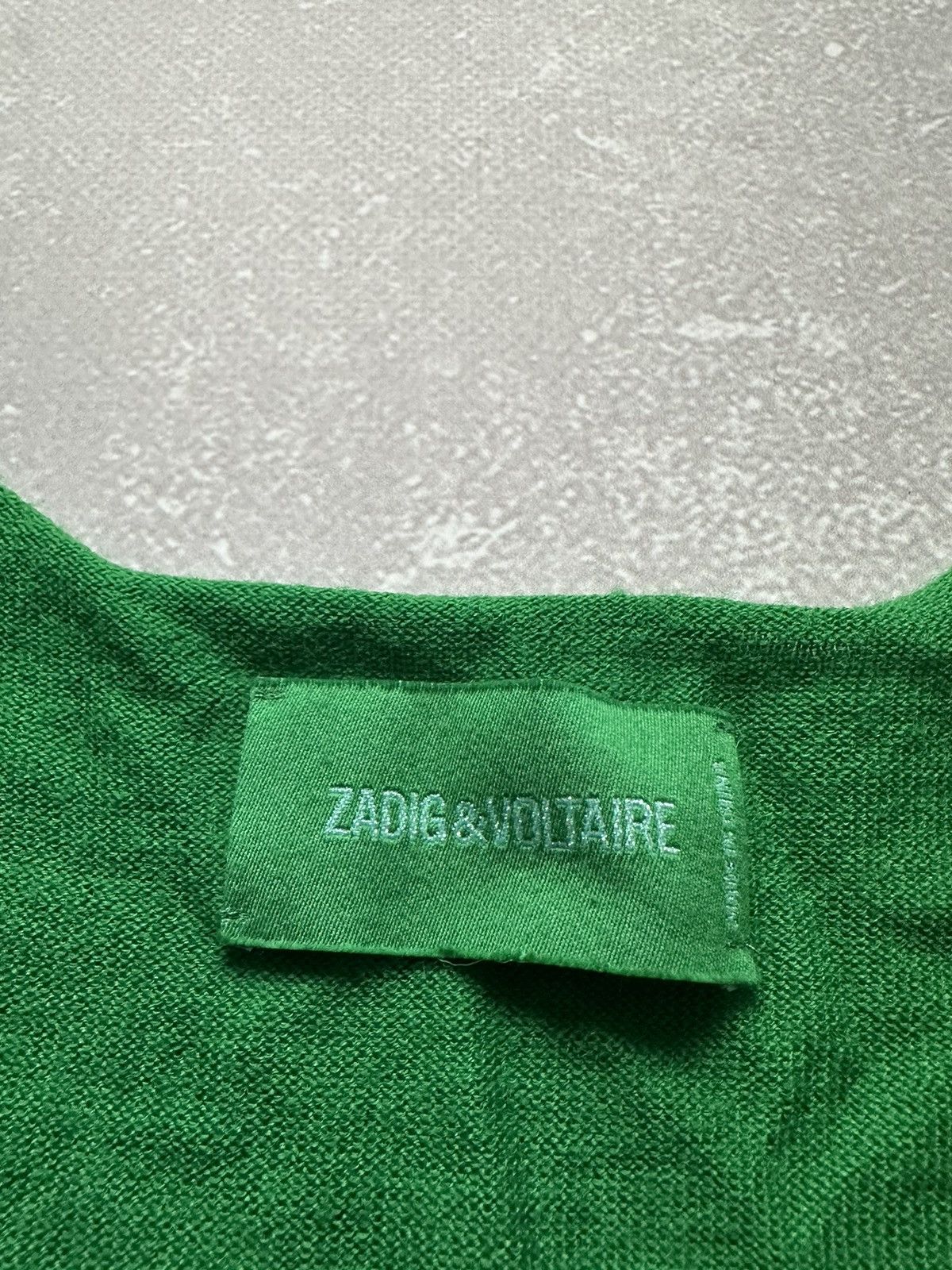 Vintage × Zadig & Voltaire Zadig&Voltaire long sleeve one size green vintage Size ONE SIZE - 7 Thumbnail