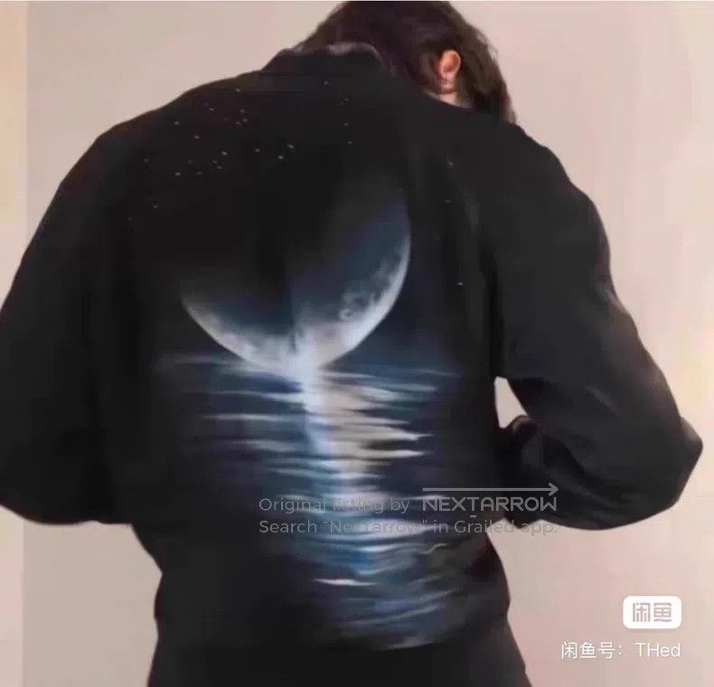 Saint Laurent Paris Saint Laurent Paris Nautical Moon Silky Jacket Baseball Ja Size US L / EU 52-54 / 3 - 7 Thumbnail