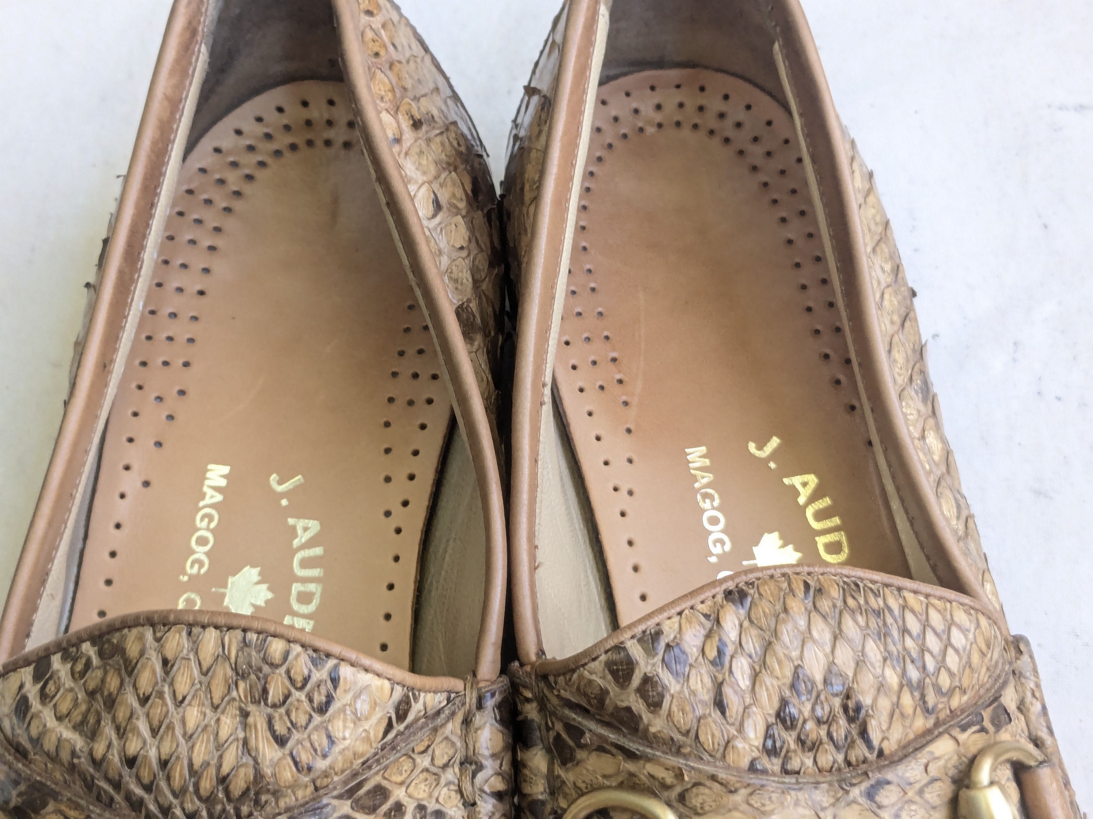 Gucci Gucci Horsebit Loafers Brown Python Snakeskin Leather 10 Size US 10 / EU 43 - 4 Thumbnail