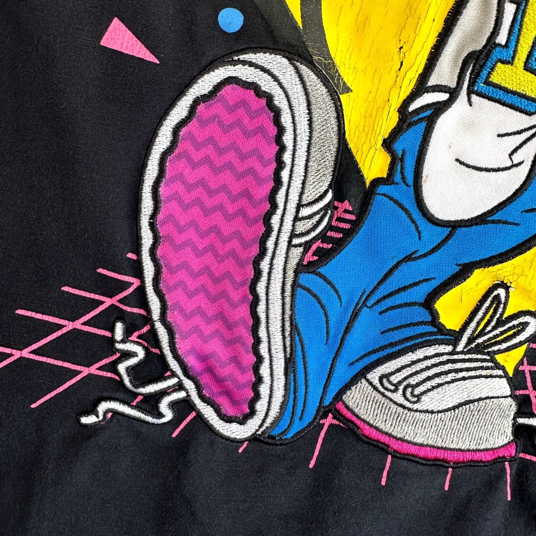 Vintage Looney Tunes T-Shirt Black Men's 3XL Short Sleeve Crew Neck Shirt Regular Size Short Sleeve Crew Neck Black 3XL Men Size US XXL / EU 58 / 5 - 7 Thumbnail