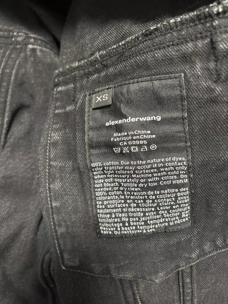 Alexander Wang Alexander Wang Washed Black Denim Jacket- Size XS / US 0-2 / IT 36-38 - 3 Thumbnail