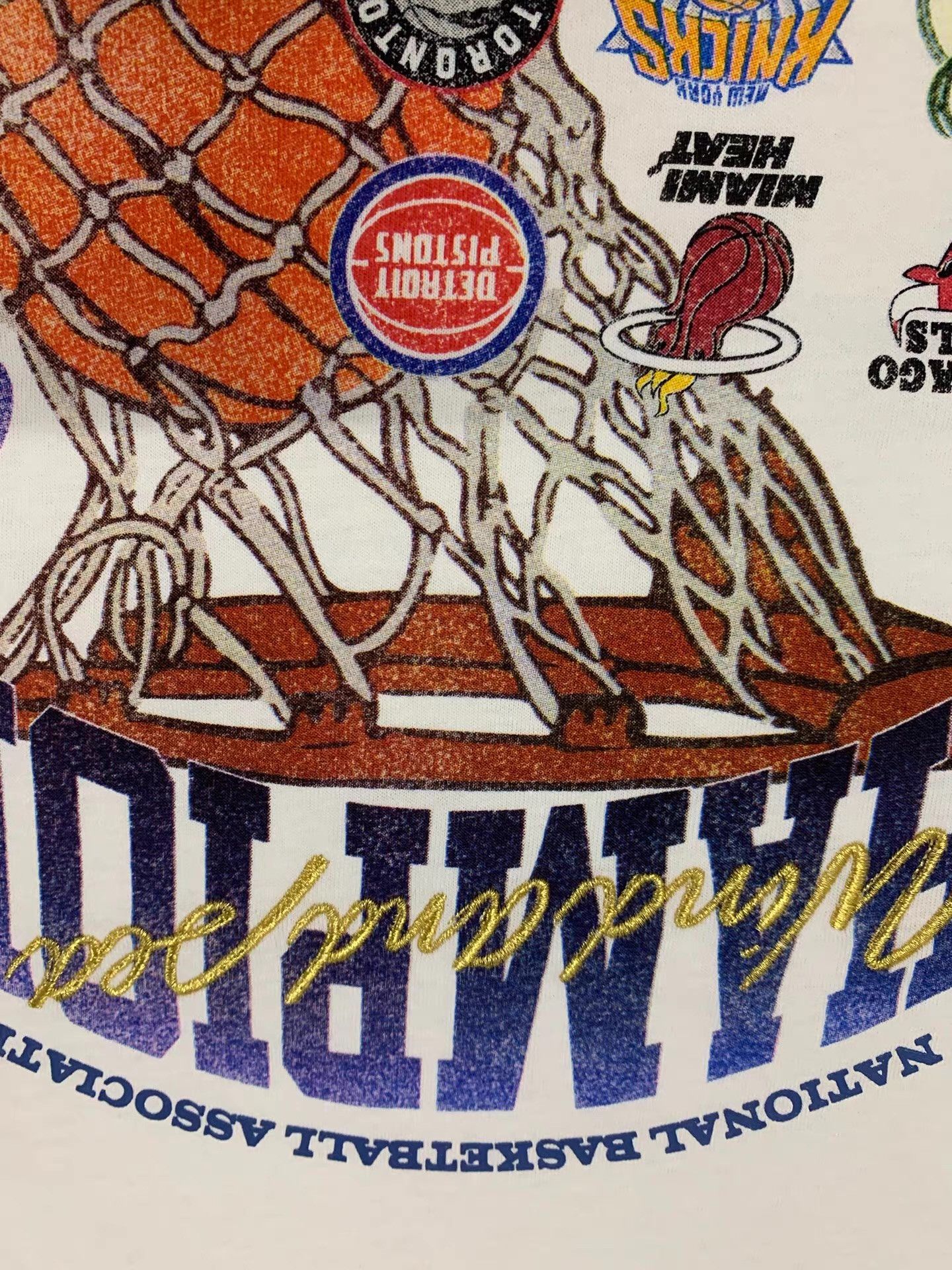 NBA NBA CHAMPIONS X WDS Vintage T-shirt Ｑ22 Size US M / EU 48-50 / 2 - 3 Thumbnail