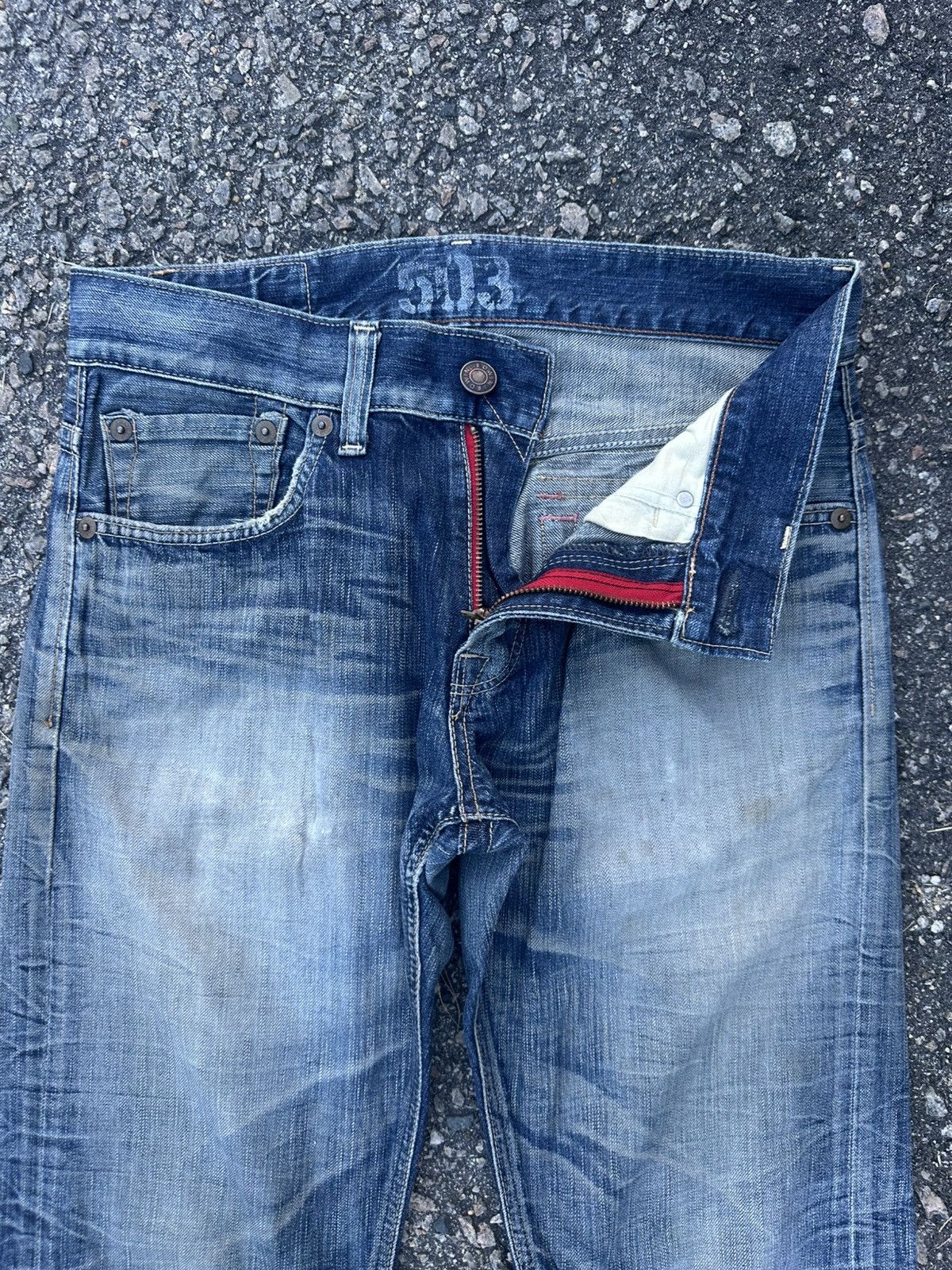Edwin 💥Crazyyy Edwin Blue Trip FLARE 503 Japan Denim Size US 32 / EU 48 - 9 Thumbnail