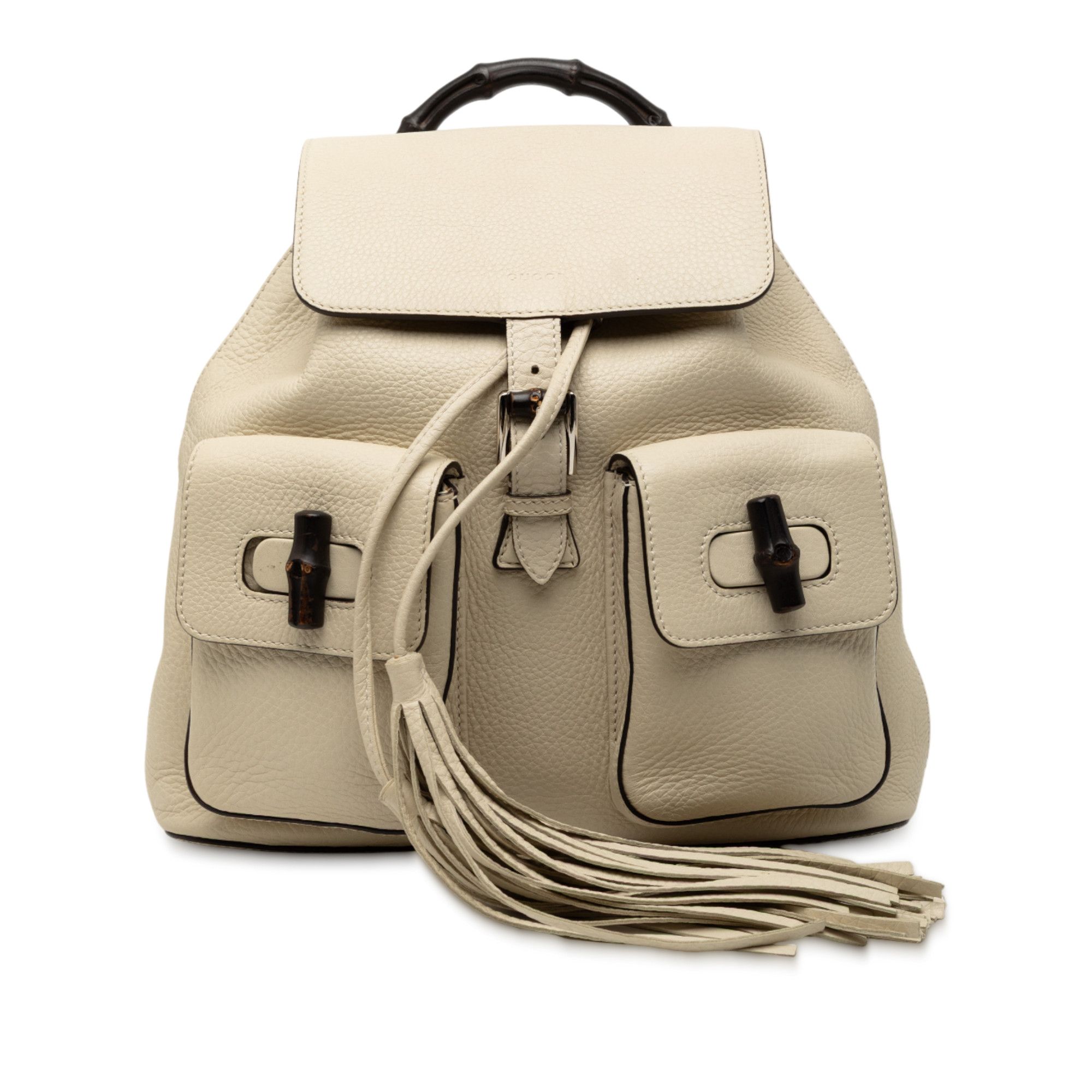 Gucci Gucci Leather Bamboo Tassel Backpack Size ONE SIZE - 1 Thumbnail
