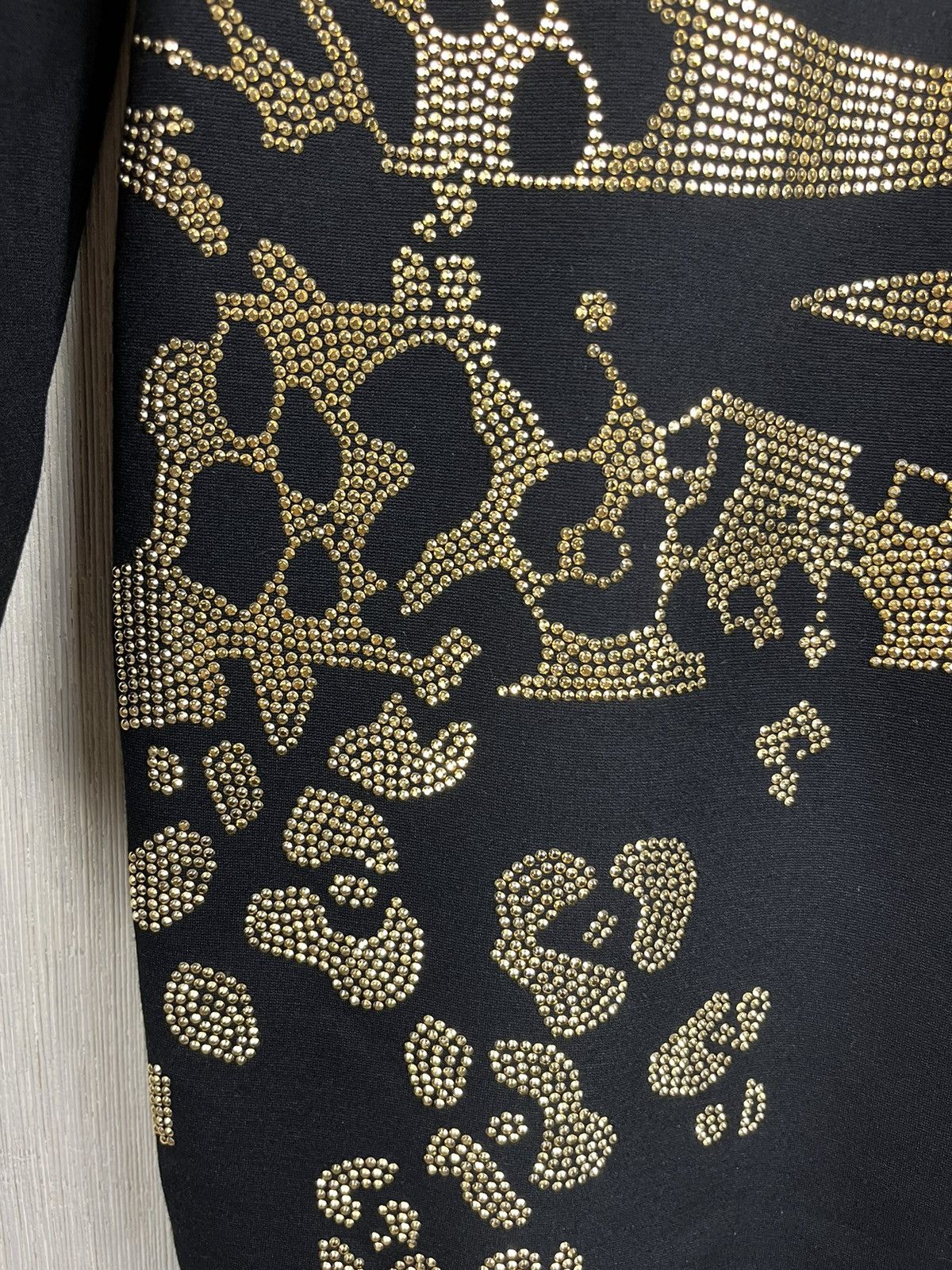 Designer × Versace × Versace Jeans Couture Versace jeans bodycon dress leopard golden metallic studs Size S / US 4 / IT 40 - 8 Thumbnail