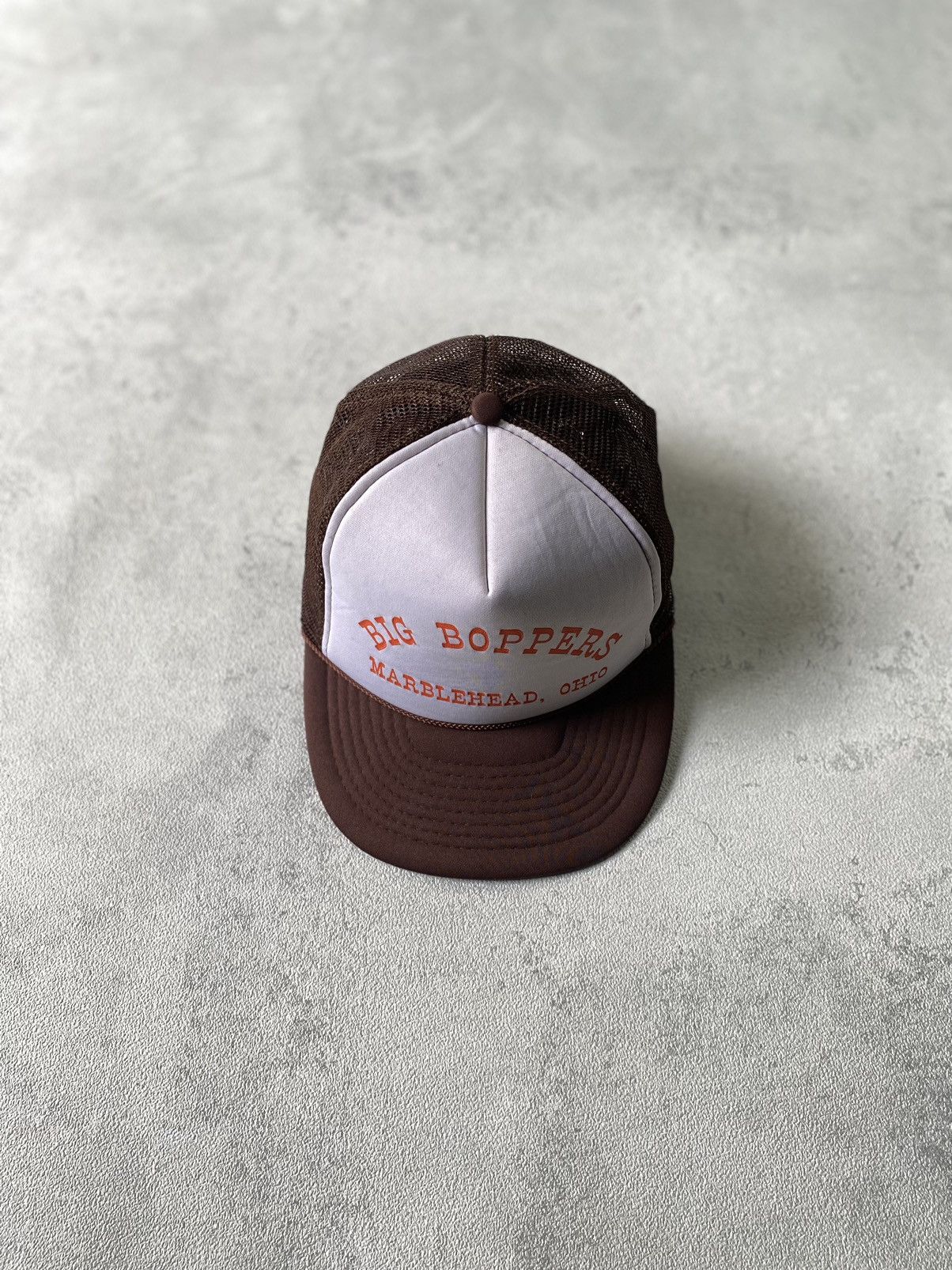 Japanese Brand × Vintage vintage 90’s Trucker hat Big boppers Brown Travis scott Size ONE SIZE - 2 Thumbnail