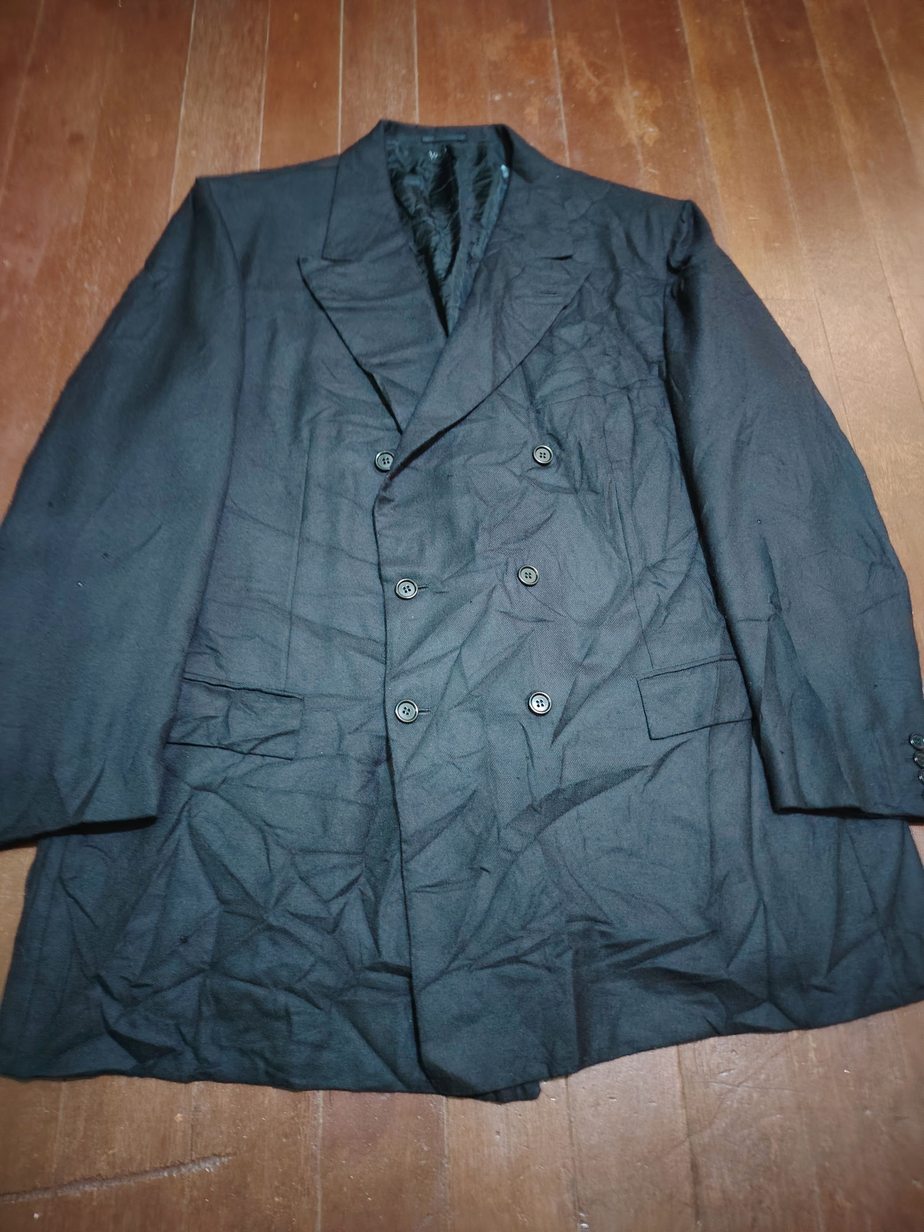 Kiton KITON-90's-CucitoPerTrillion-Cashmere Double Breasted Blazer Size 54L - 2 Thumbnail