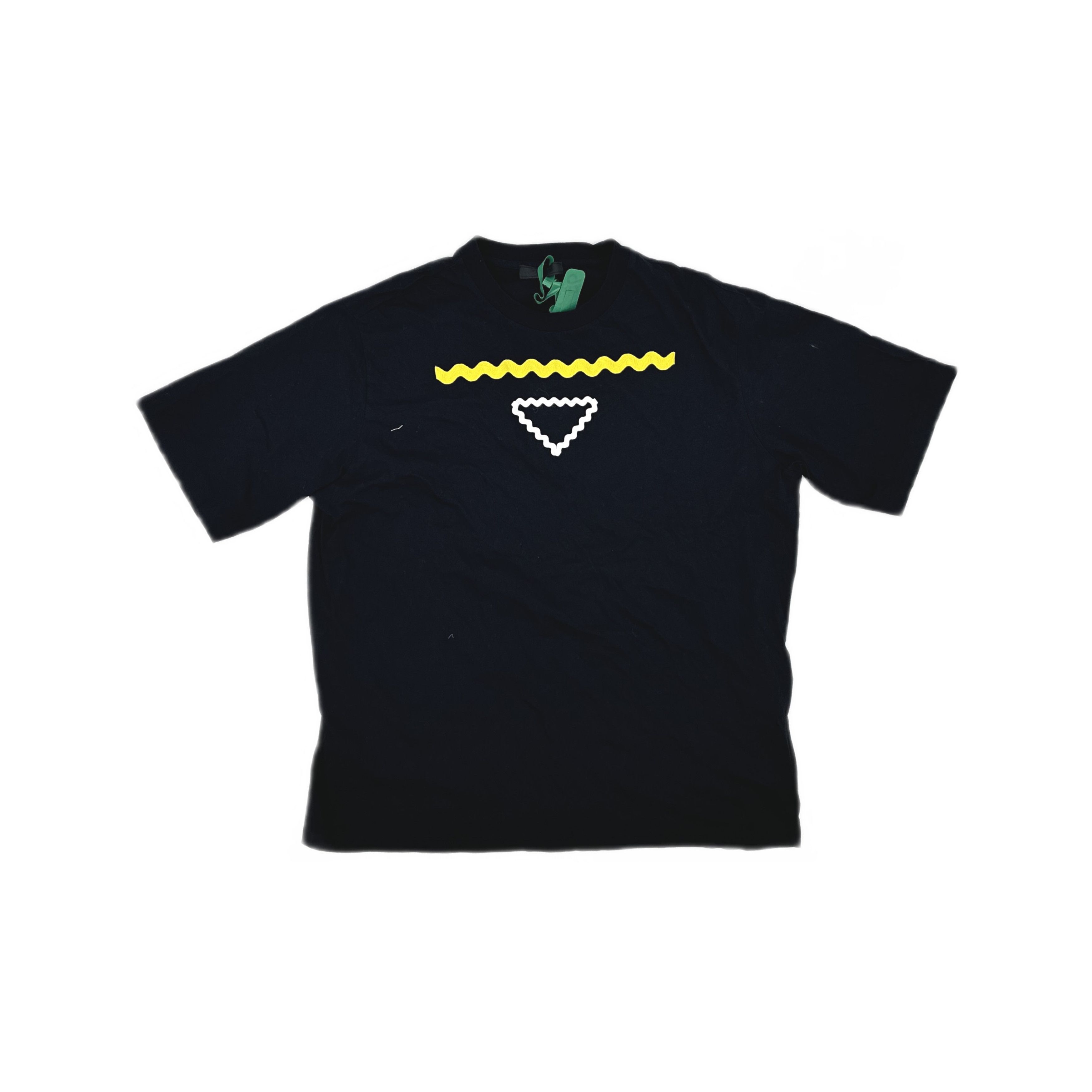 Prada Prada Wavy Graphic T-Shirt Size L Size US L / EU 52-54 / 3 - 1 Thumbnail