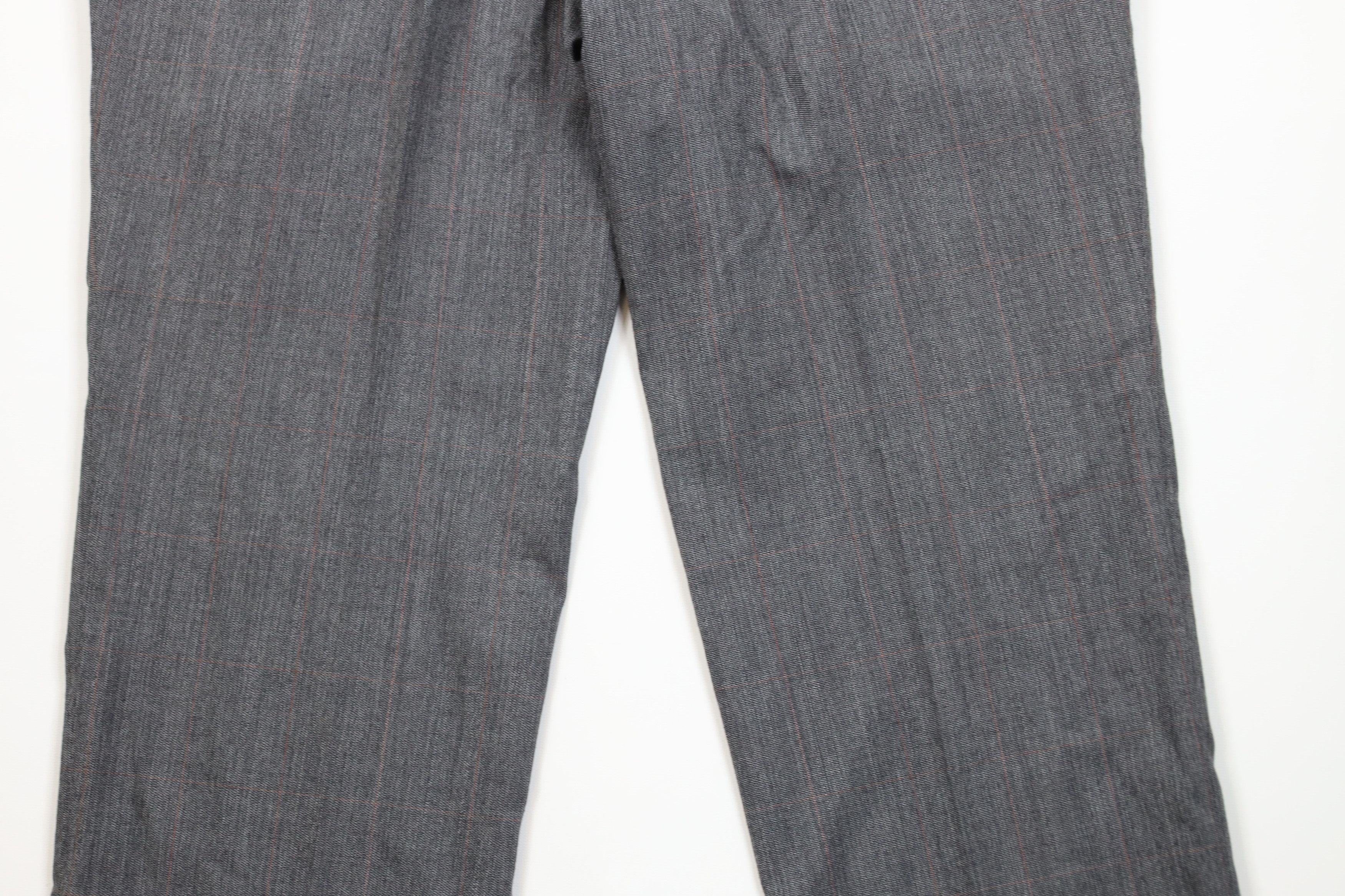 Vintage Vintage 70s Streetwear Wool Wide Leg Chino Pants Plaid USA Size US 36 / EU 52 - 9 Thumbnail