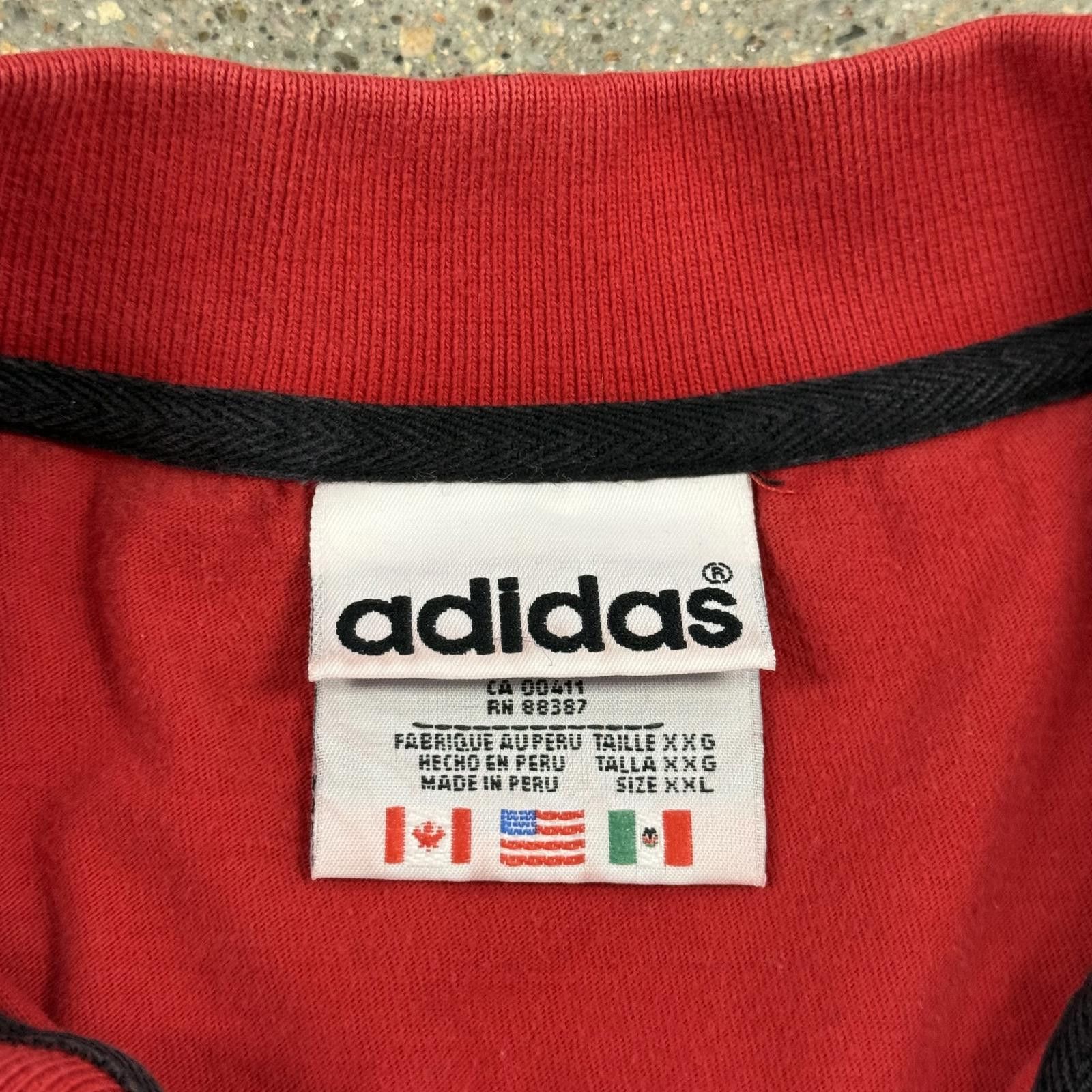 Adidas Vintage Adidas Nebraska Cornhuskers Polo 2XL Red Size US XXL / EU 58 / 5 - 4 Thumbnail