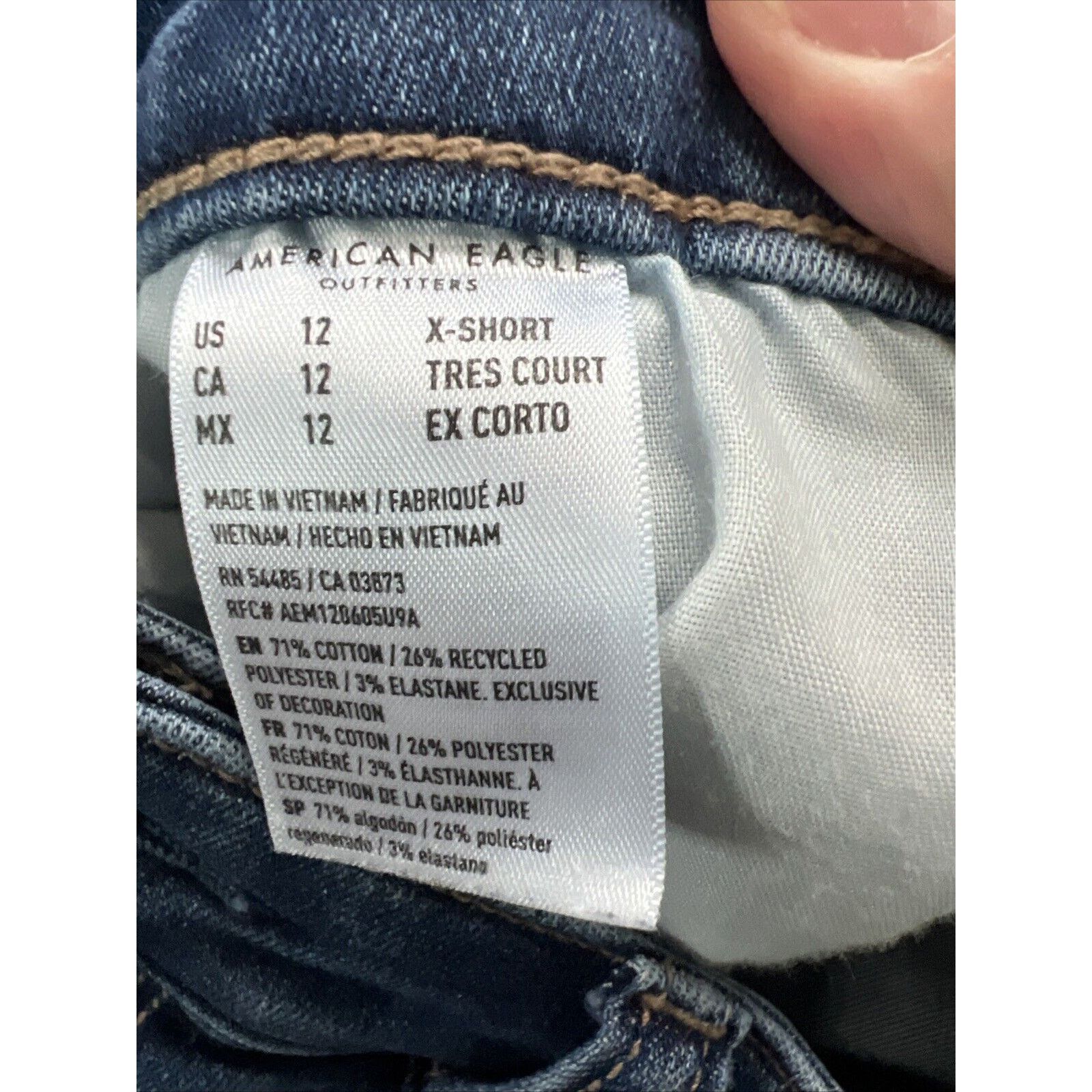 American Eagle Outfitters EUC American Eagle womens high rise jegging size 12 X-Short Size 34" / US 12 / IT 48 - 6 Thumbnail