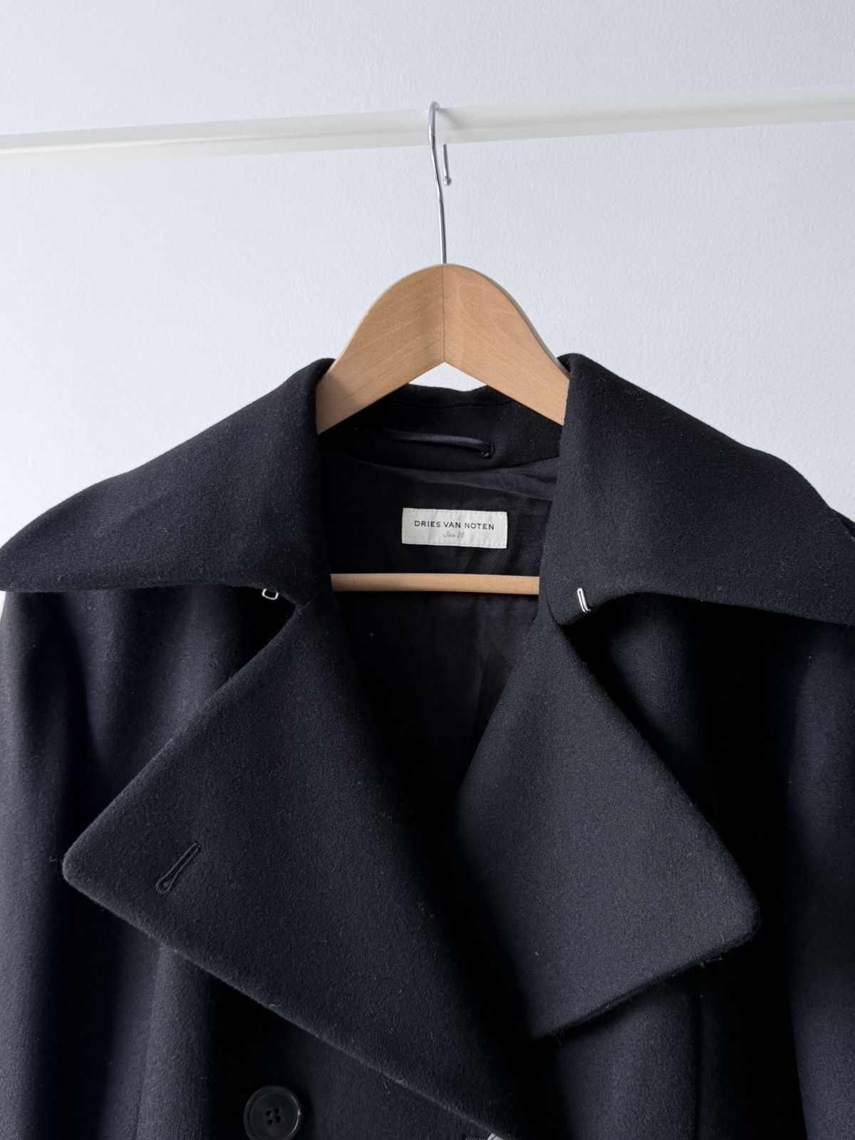 Dries Van Noten Dries Van Noten Wool Double Breasted Short Coat Jacket Size XS / US 0-2 / IT 36-38 - 2 Thumbnail
