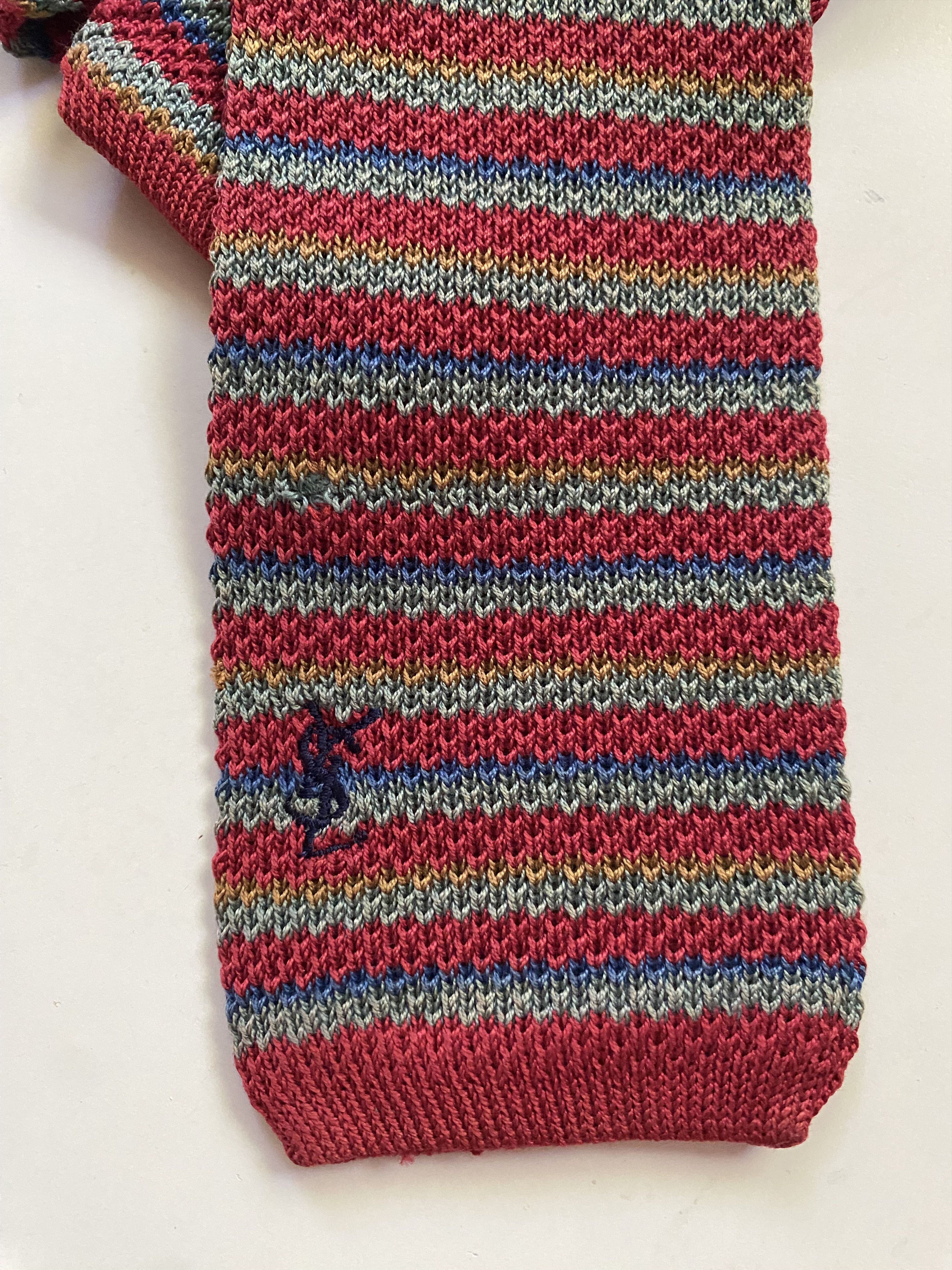 Yves Saint Laurent Vintage YSL Knit Tie Size ONE SIZE - 4 Thumbnail