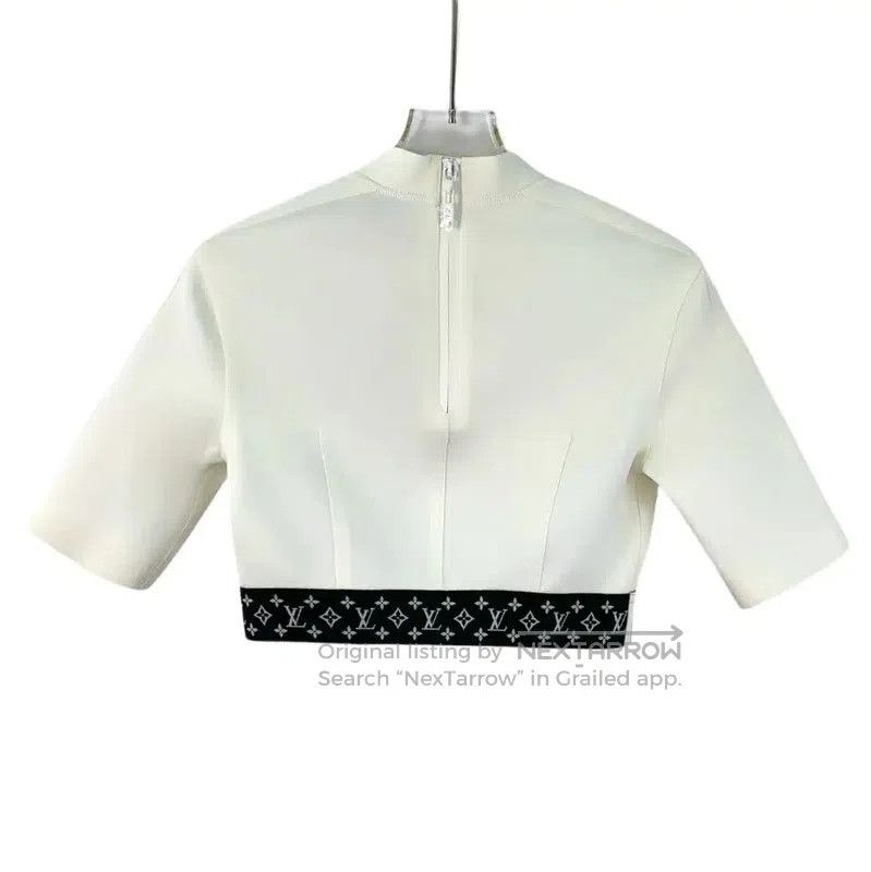 Louis Vuitton Louis Vuitton White Short Sleeve Women's Tee . Size XXS / US 00 / IT 34 - 2 Thumbnail