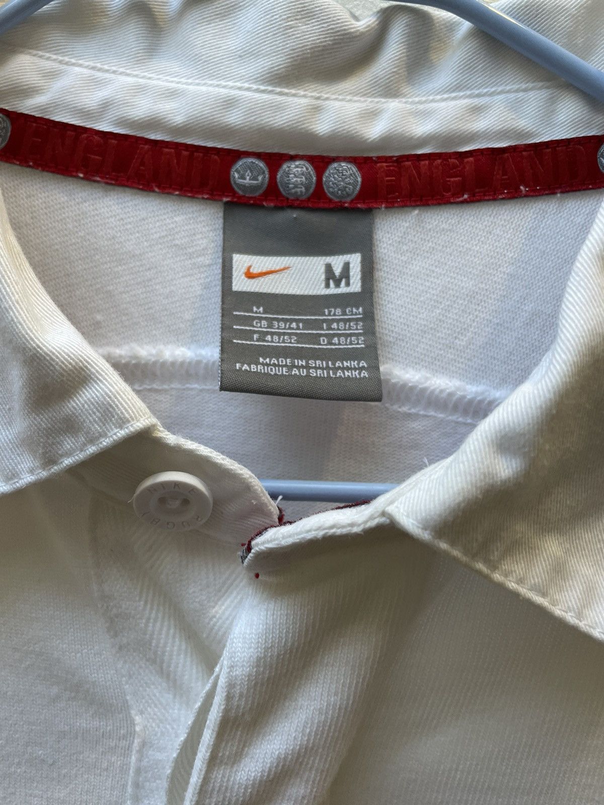 Nike × Vintage VINTAGE NIKE ENGLAND O2 RUGBY JERSEY 2000-s SHIRT Size US M / EU 48-50 / 2 - 4 Thumbnail