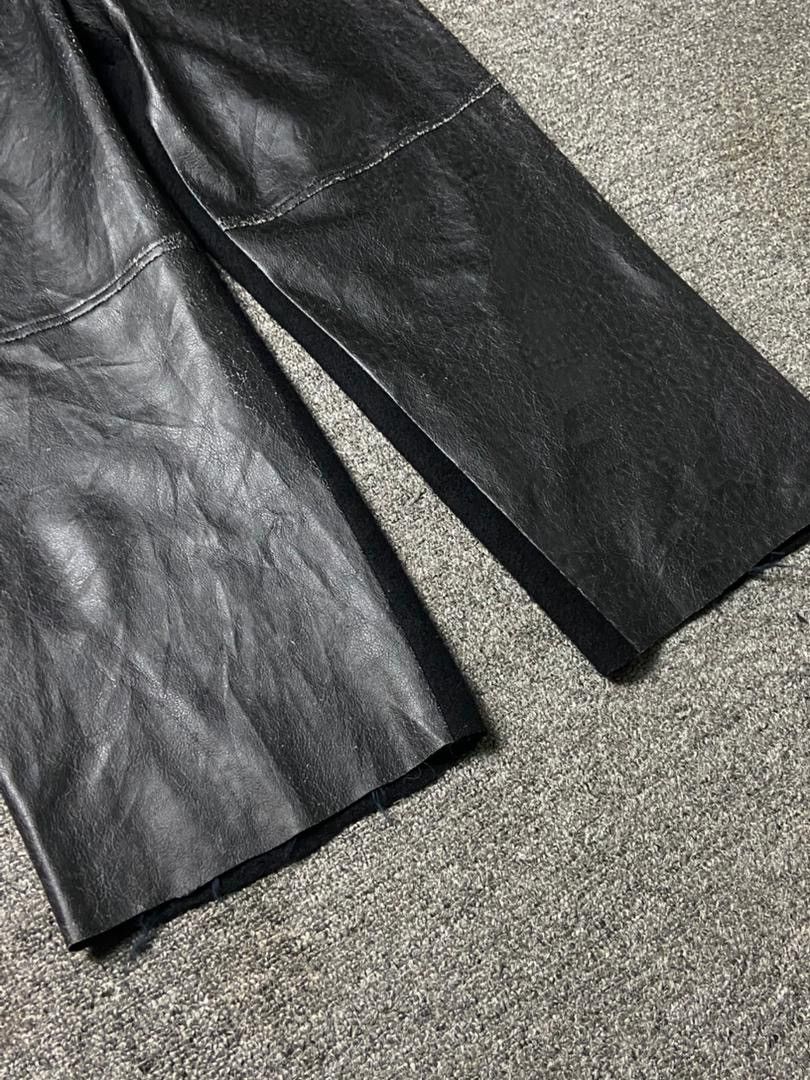 Japanese Brand Vintage 80’s MOITIE MOITIE Leather Pants (134) Size US 26 / EU 42 - 7 Thumbnail