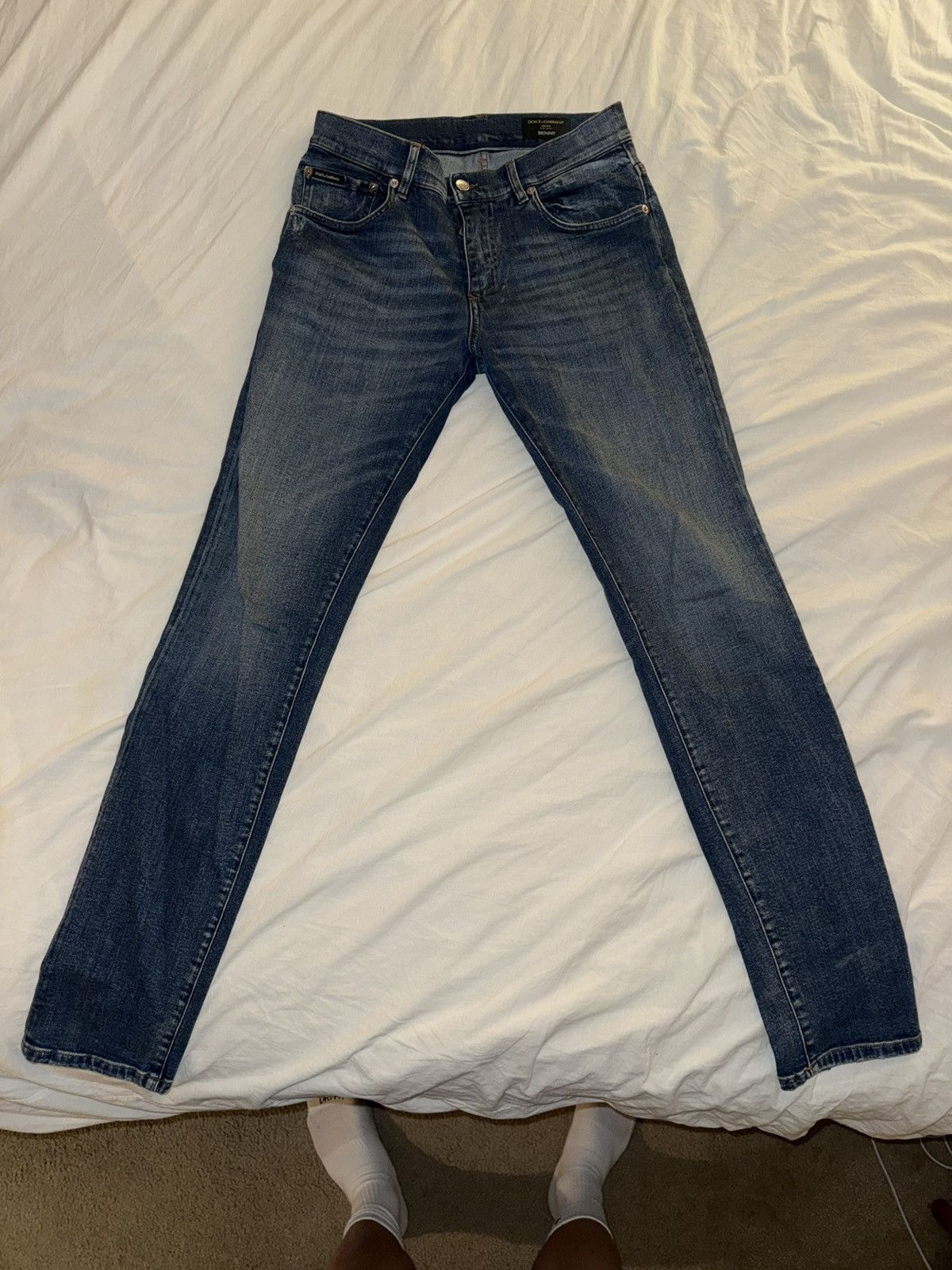 Dolce & Gabbana Dolce & Gabbana Blue Wash Skinny Fit Jeans Size 50 (34 US) Size US 34 / EU 50 - 1 Thumbnail