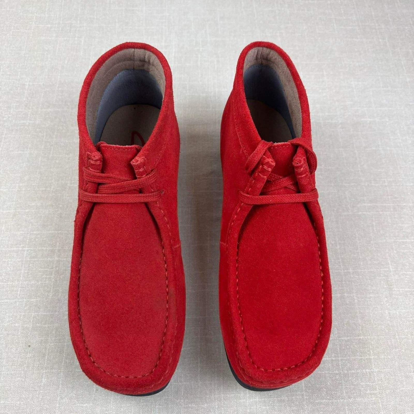 Clarks 🍒 Clarks Stinson Hi “Cherry Suede” 9M Size US 9 / EU 42 - 3 Thumbnail