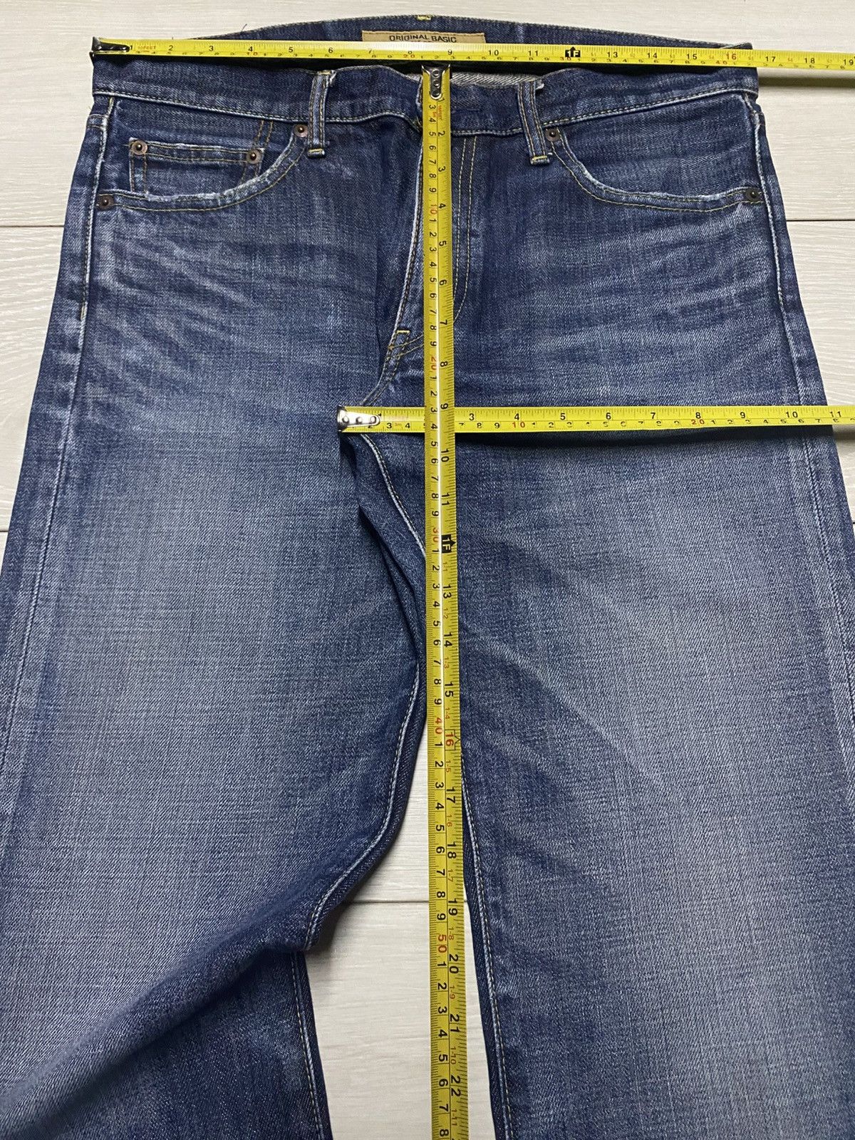 Uniqlo Vintage Japanese Brand Uniqlo Faded Wash Slim Skinny Jeans Size US 33 - 12 Thumbnail