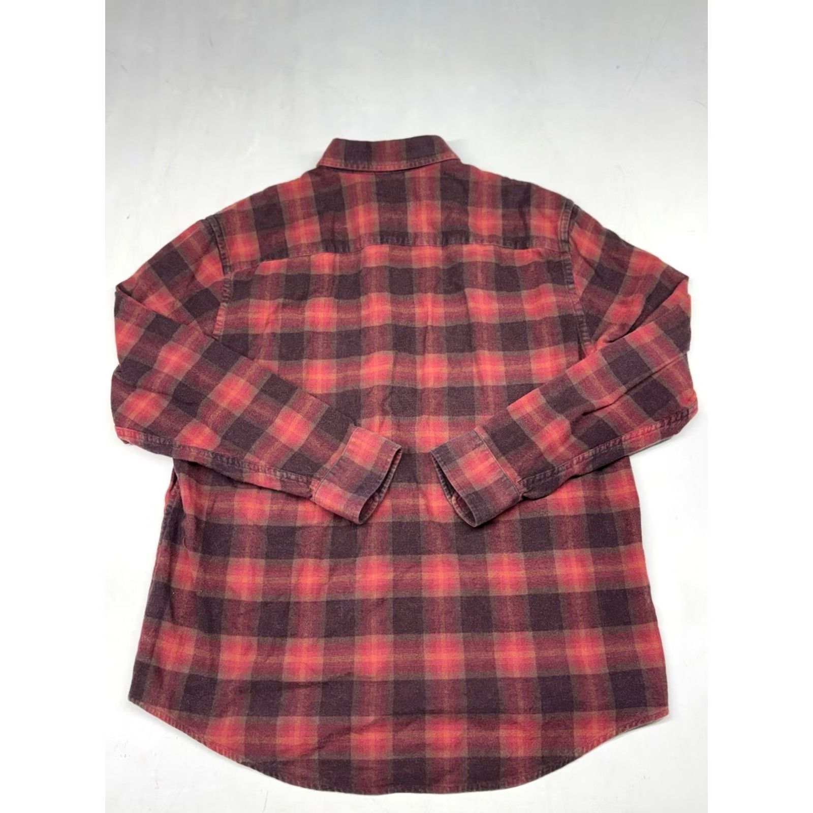 Pendleton Pendleton Flannel Shirt Mens Large Red Plaid 100% Cotton Button-Up Long Sleeve Casual Workwear Hiking Pocket Western Modern - Mens Size US L / EU 52-54 / 3 - 7 Thumbnail