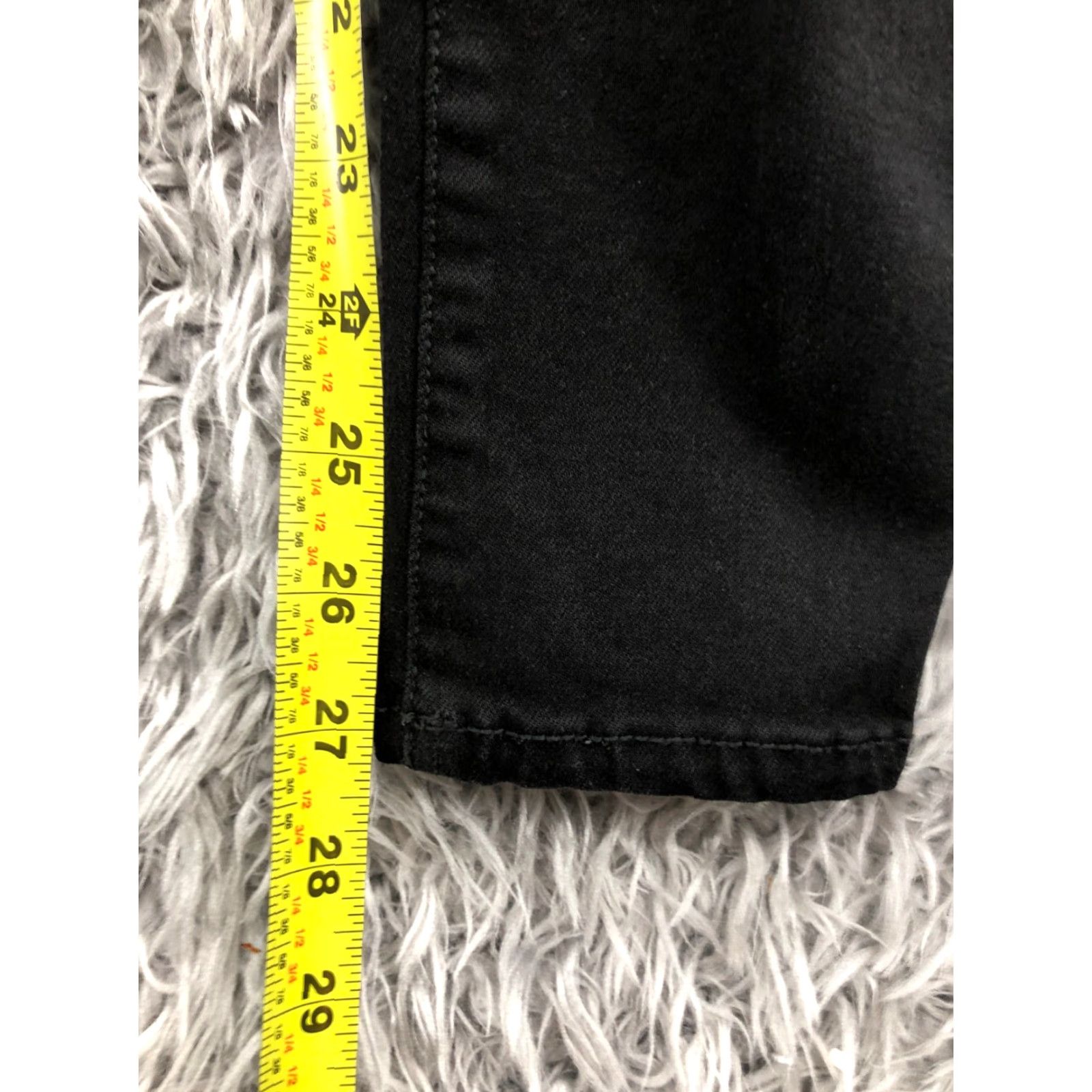 American Eagle Outfitters American Eagle Jegging Jeans Women's Dark Wash Black Size 4 Regular 28in Inseam 5-Pocket Denim Cotton Button Zipper Size 27" / US 4 / IT 40 - 3 Thumbnail