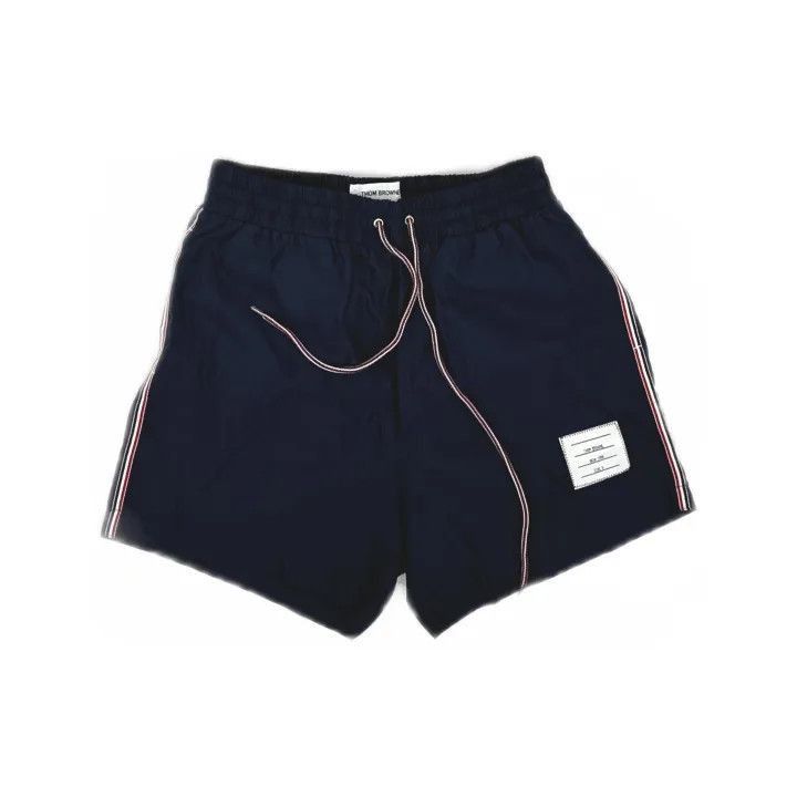 Thom Browne Thom Browne Blue Striped Swim Trunks for Men -2507 Size US 26 / EU 42 - 8 Thumbnail