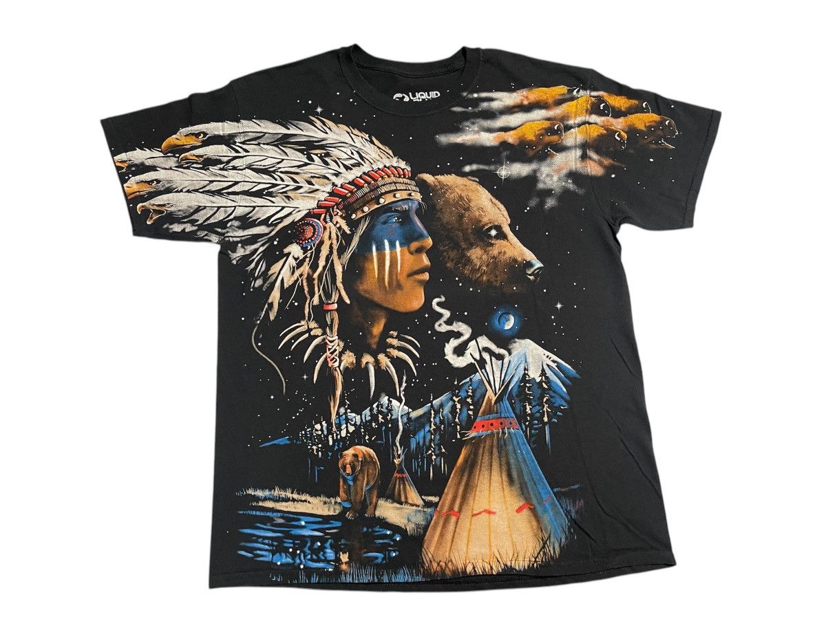 Liquid Blue Liquid Blue Native American Western T Shirt Size L Size US L / EU 52-54 / 3 - 1 Thumbnail
