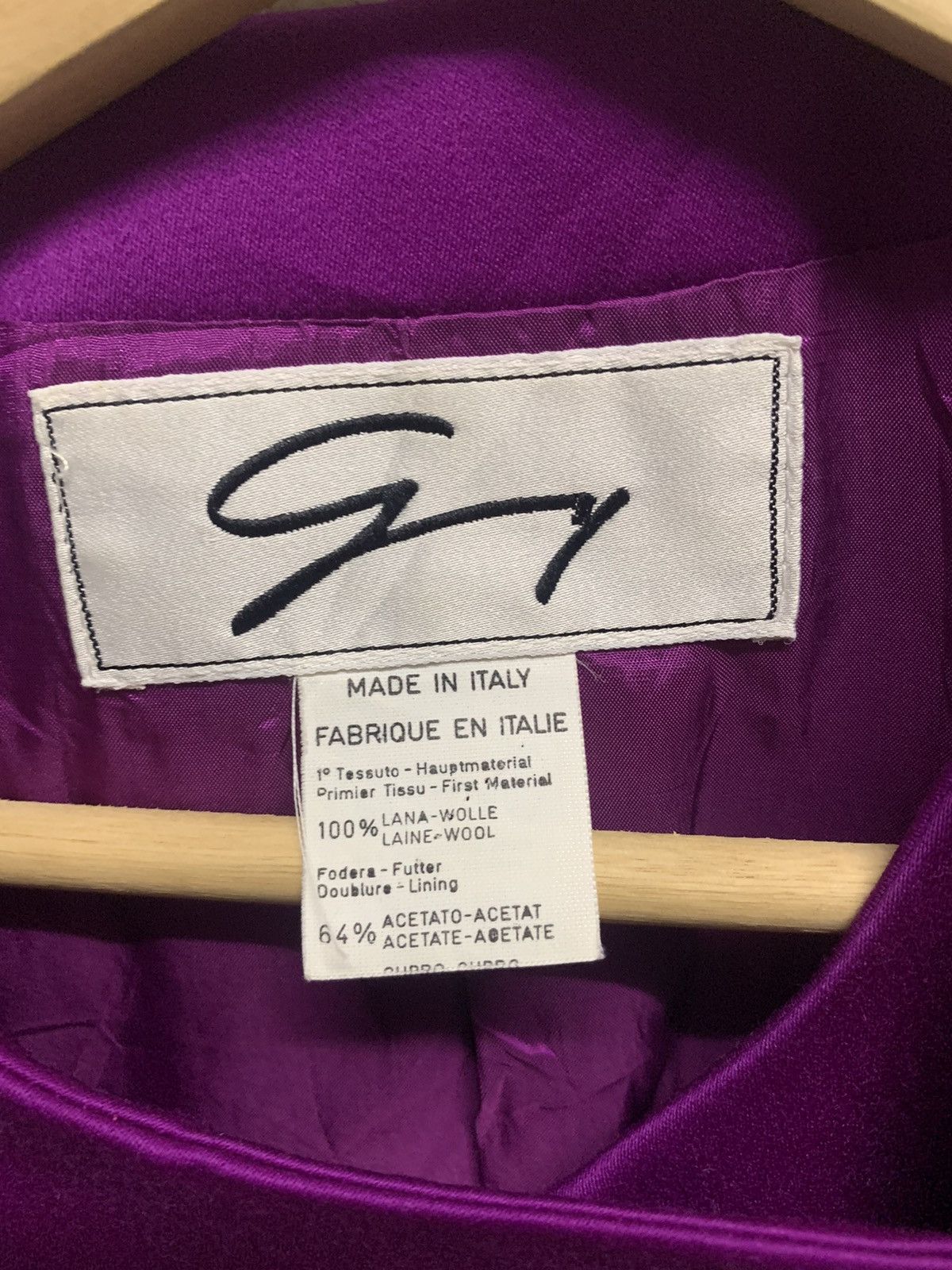 Versace × Vintage GENNY BY VERSACE Jacket Long Wool Size L / US 10 / IT 46 - 11 Thumbnail