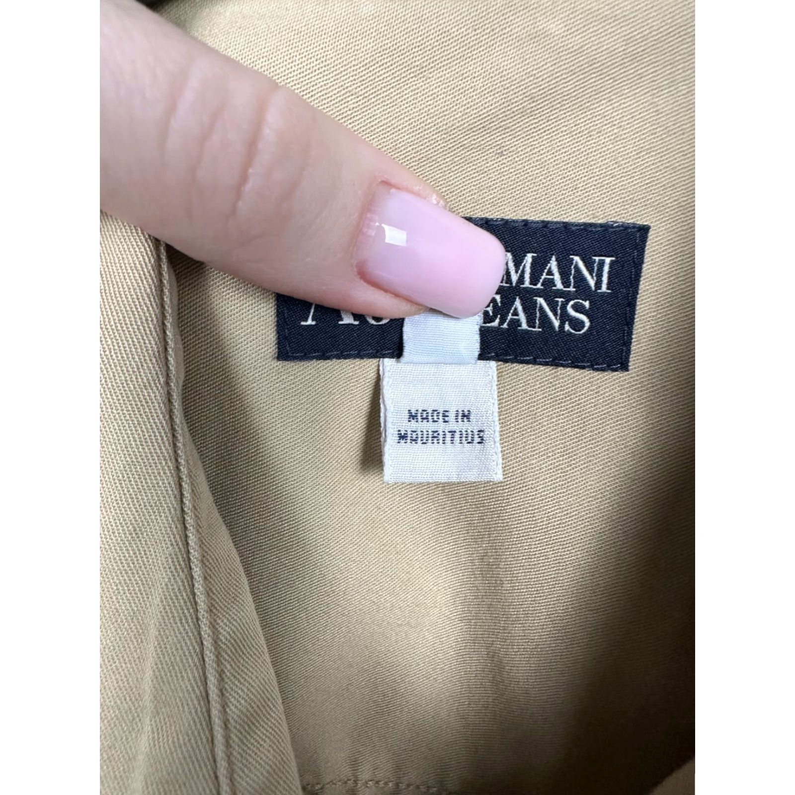 Vintage Armani Jeans 90s Vintage Mens Denim Shirt Size L Size US L / EU 52-54 / 3 - 4 Thumbnail