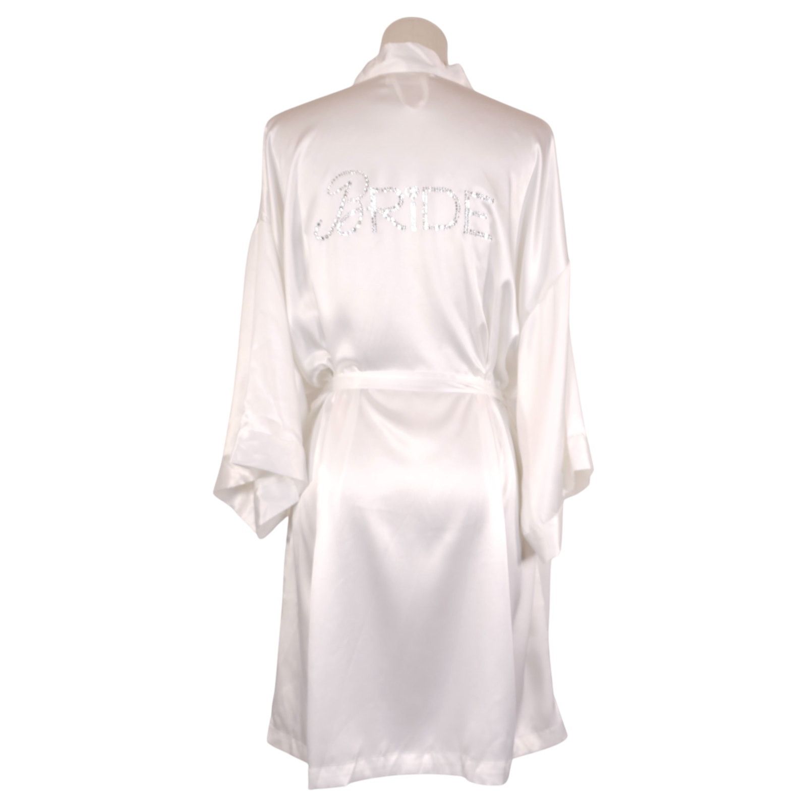Victoria's Secret Victoria's Secret I Do Rhinestone Bride Satin Robe White Size ONE SIZE - 4 Thumbnail