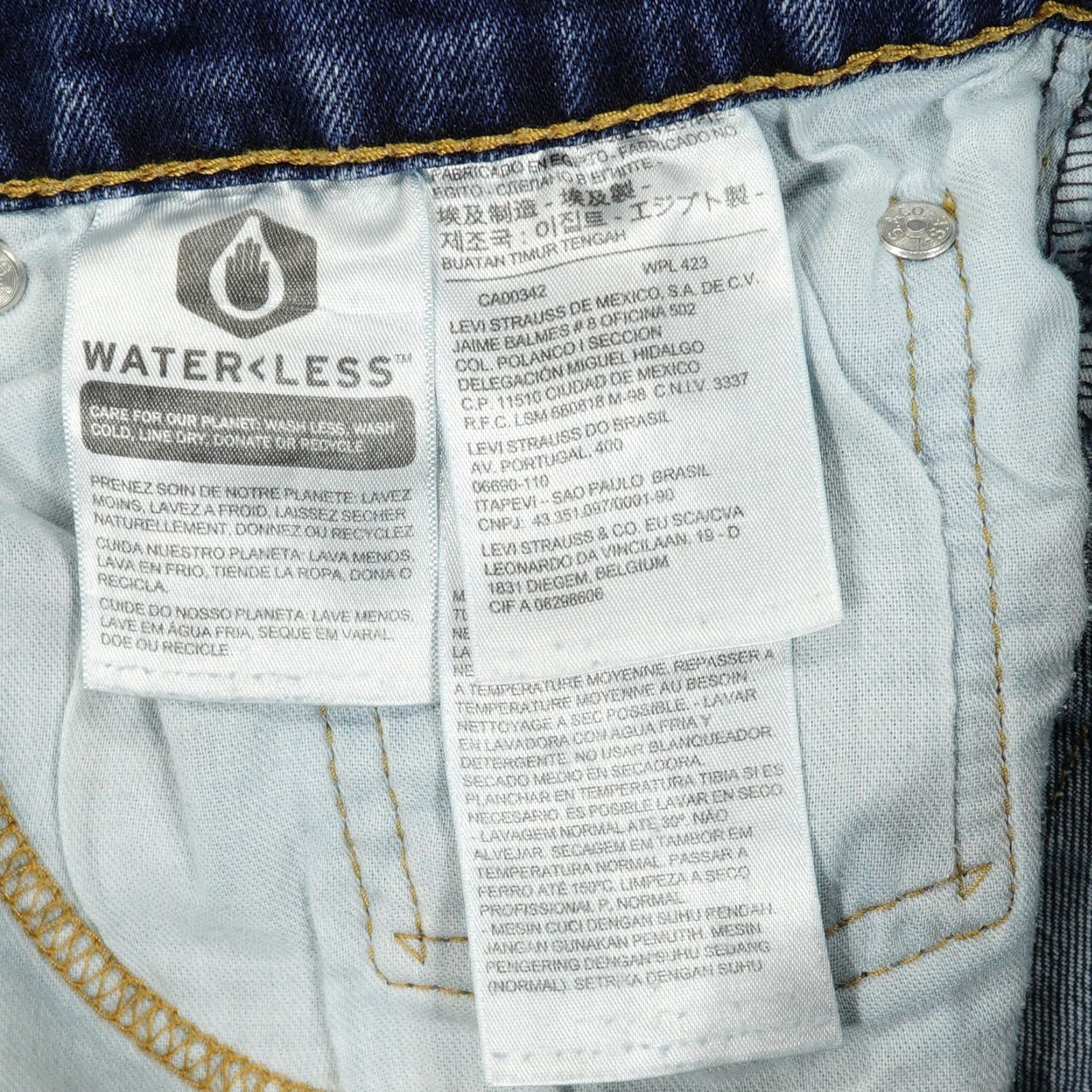 Levi's Levis 505 Jeans Mens 32x31 Blue Regular Fit Straight Leg Stretch Simplicous? Size US 32 / EU 48 - 7 Thumbnail