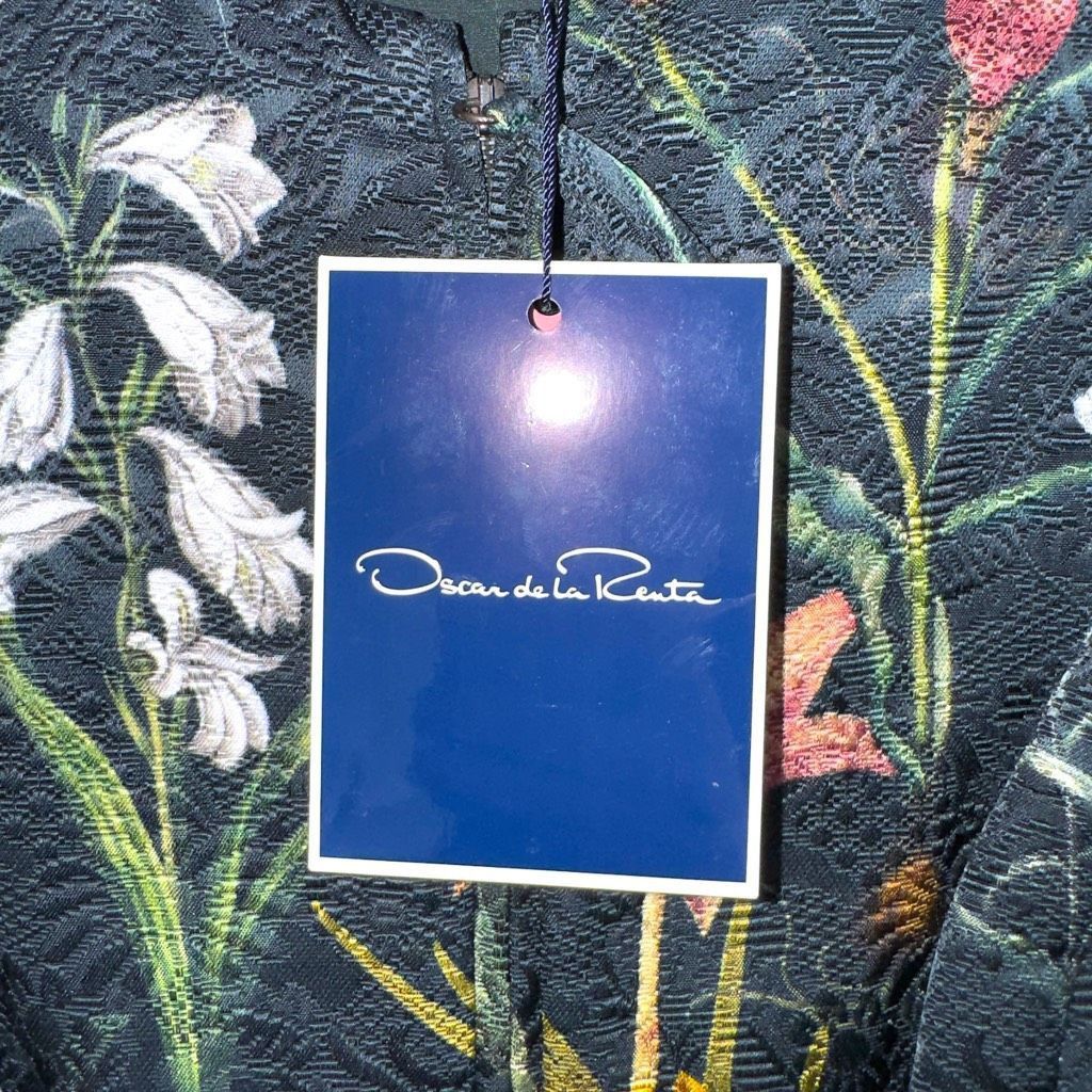 Oscar De La Renta NWT Oscar De La Renta Floral Print Midi Length Dress Sz 12 Size XL / US 12-14 / IT 48-50 - 2 Thumbnail