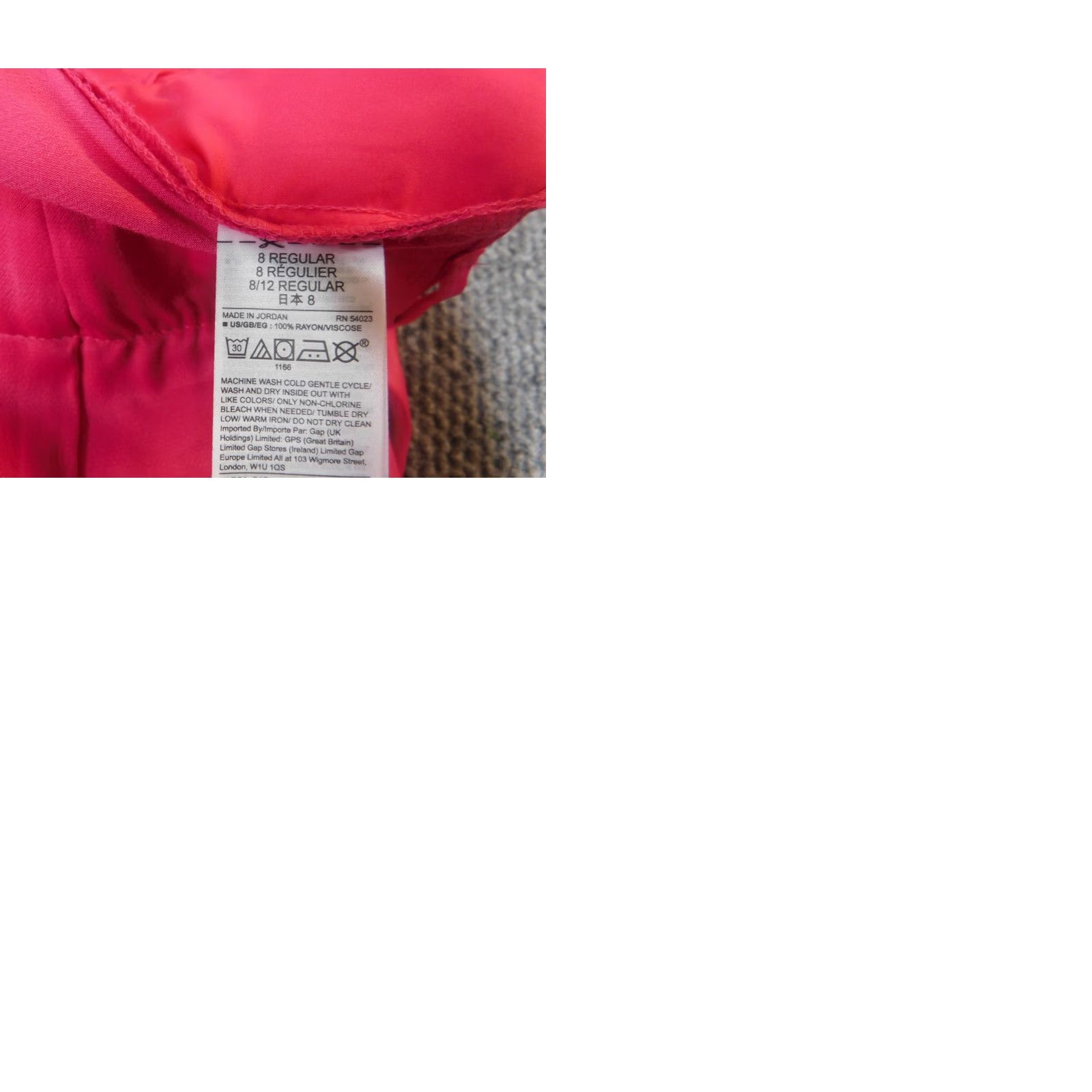 Gap Gap Dress Pants Straight Pink 8 Womens Regular Waist 29 Inseam 25 Cotton Knit Pockets Wrinkle Resistant Clearance Size 30" / US 8 / IT 44 - 9 Thumbnail