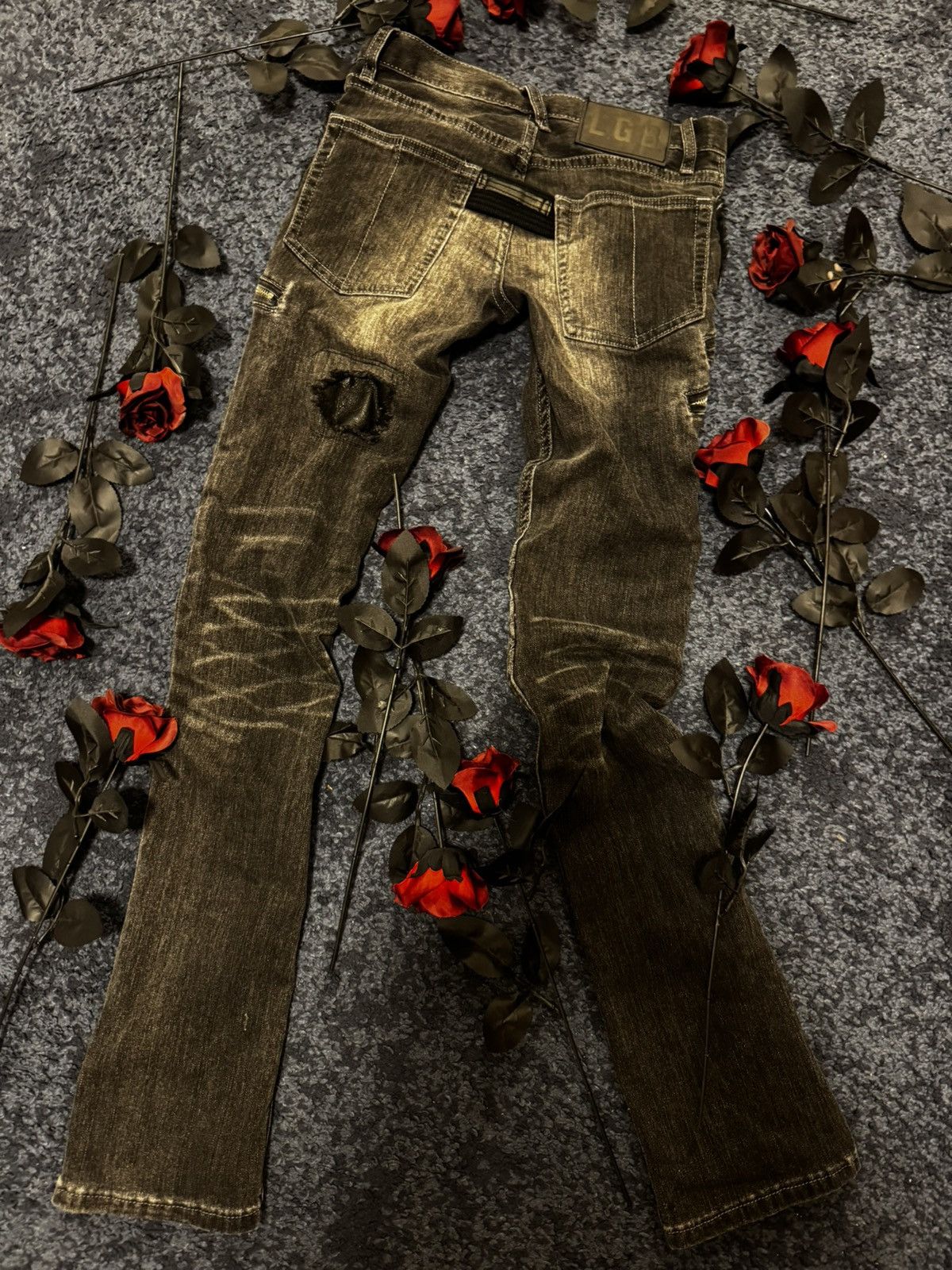 Le Grande Bleu (L.G.B.) LGB Le grande Bleu Archive Ripped Pants