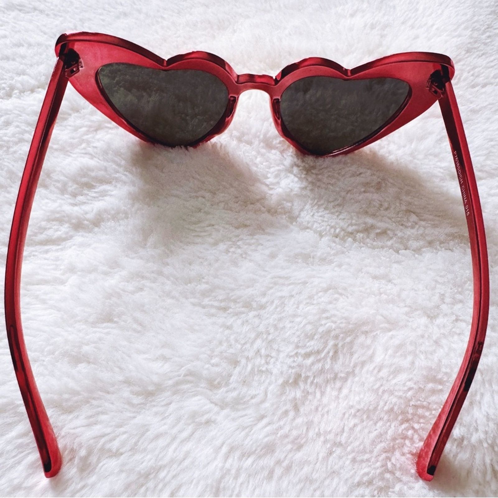 Other Addison Red Heart-Shaped Sunglasses Size ONE SIZE - 8 Thumbnail