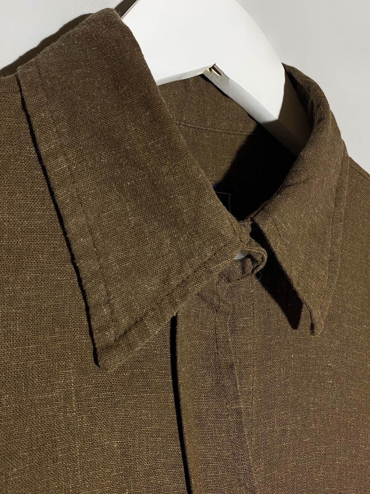 Kenzo Kenzo Femme Vintage 90s Brown Linen Shirt Size XL / US 12-14 / IT 48-50 - 7 Thumbnail