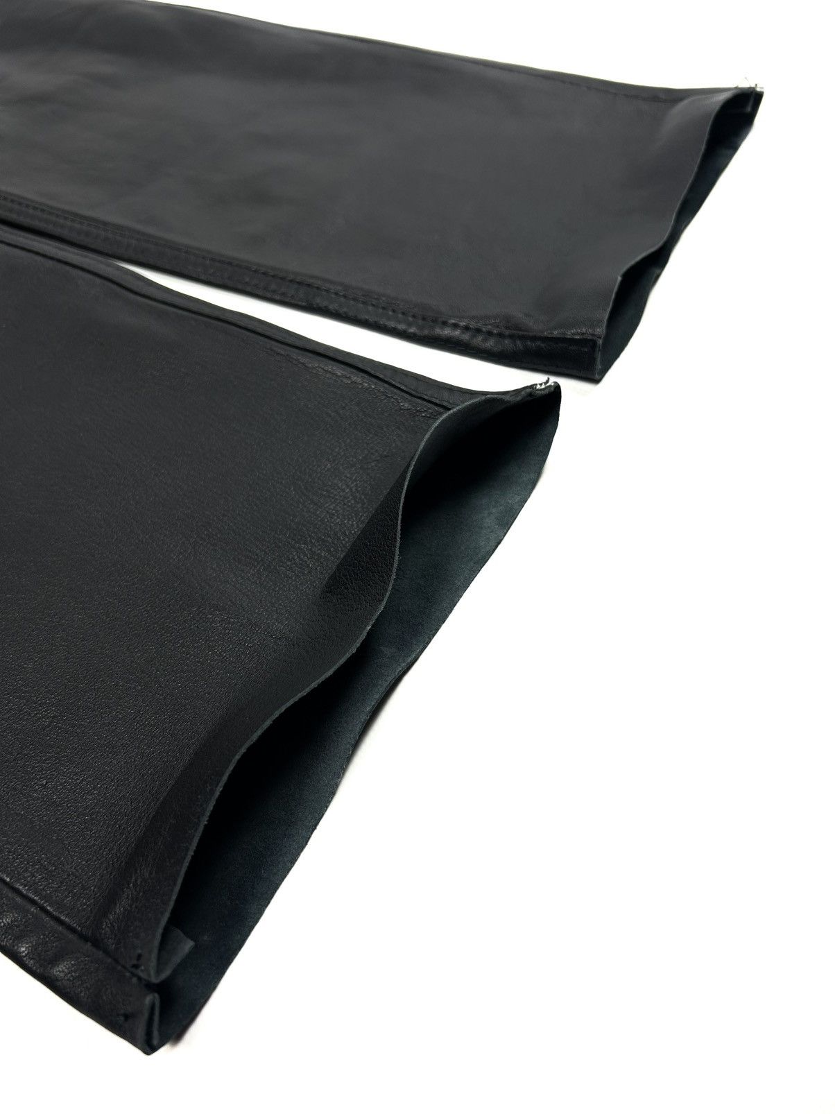 Genuine Leather Vintage The King Black Genuine Leather Pants Avant Garde Y2K Size US 33 - 13 Thumbnail