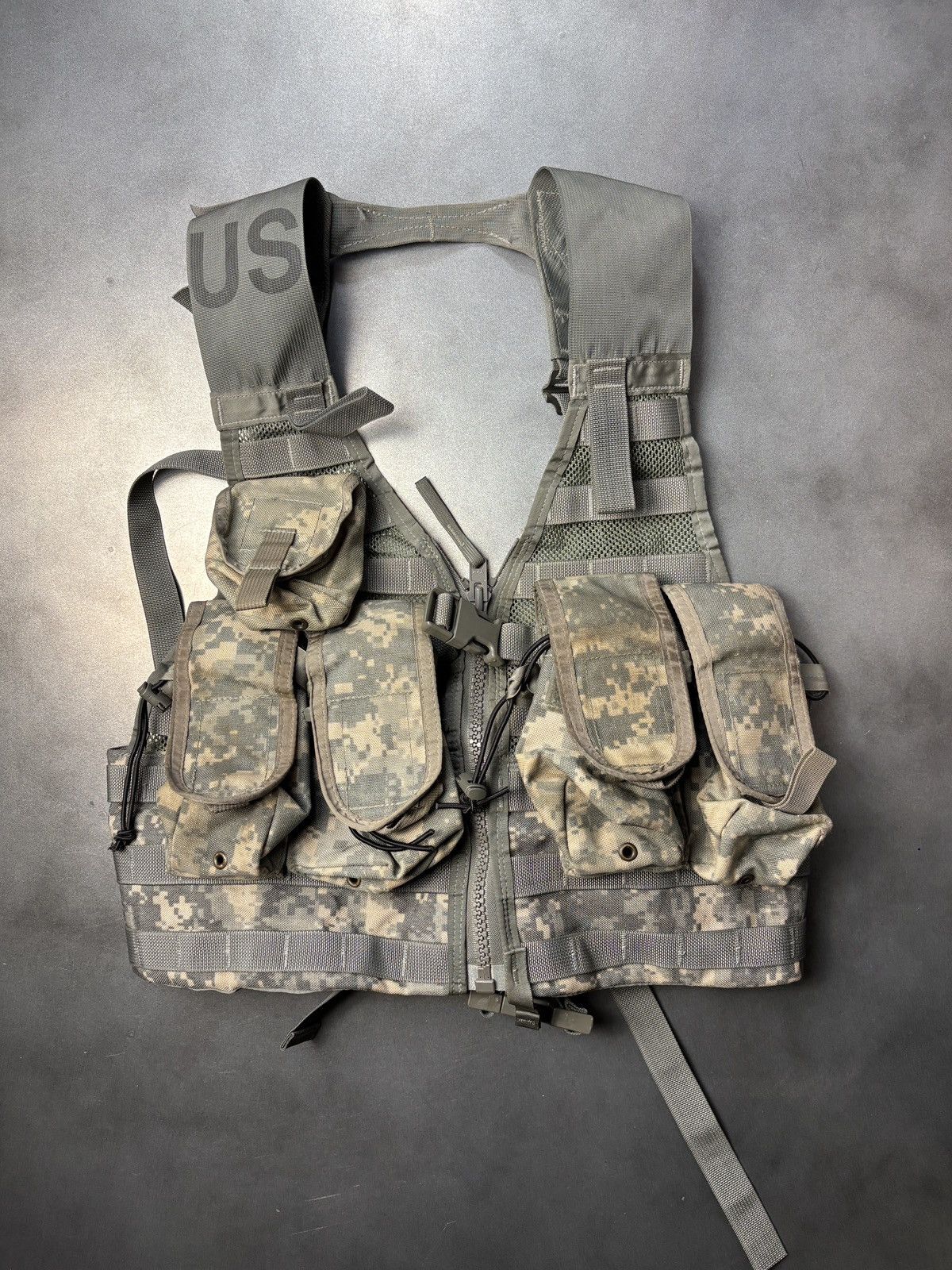 Vintage Vintage US Army Vest Digi Camo Ammo Vest Flak Tactical Cargo Size ONE SIZE - 15 Thumbnail