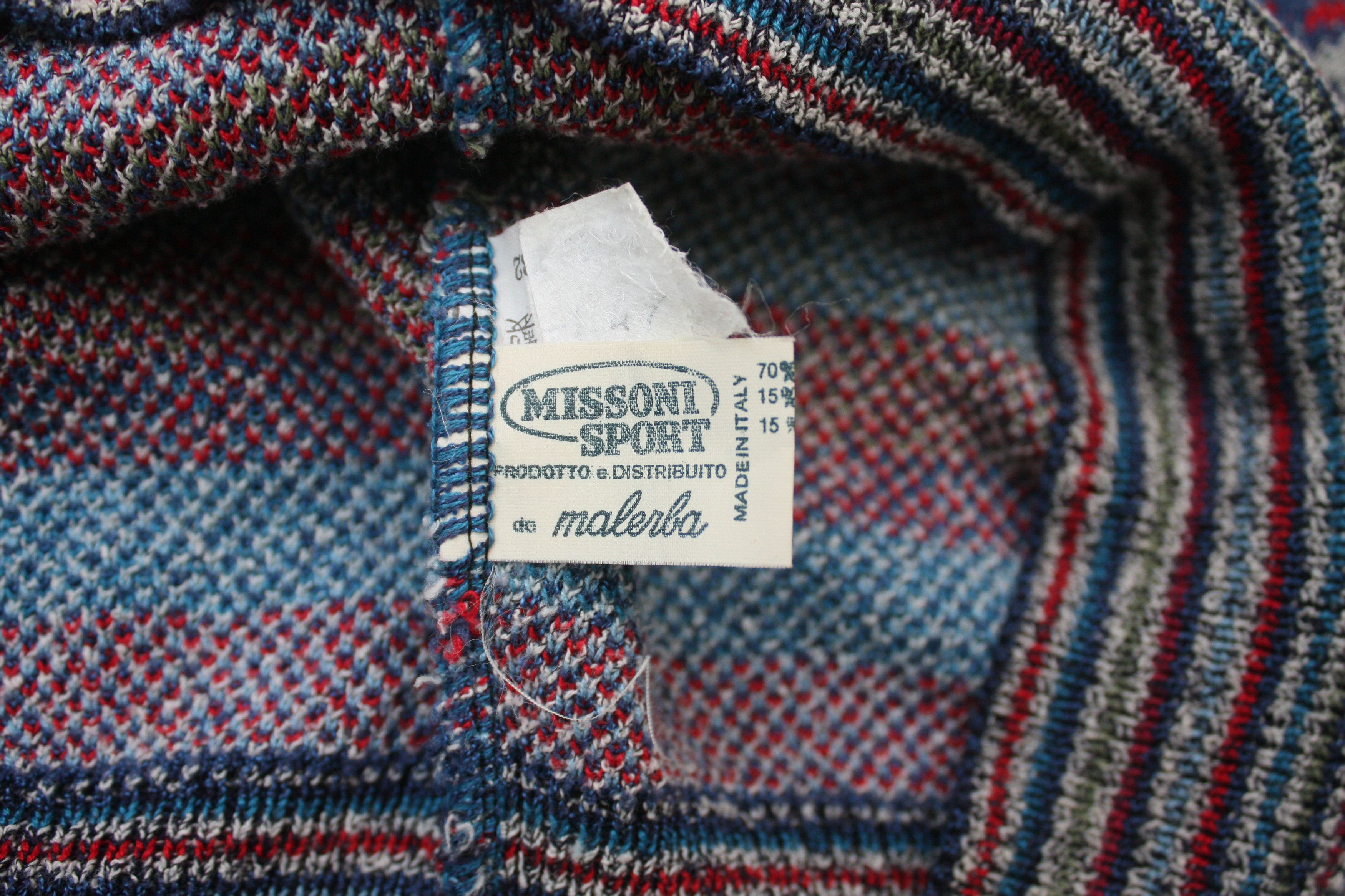 Missoni Missoni Sport Vintage Abstract Knitted Sweater Men's 52 Size US L / EU 52-54 / 3 - 6 Thumbnail