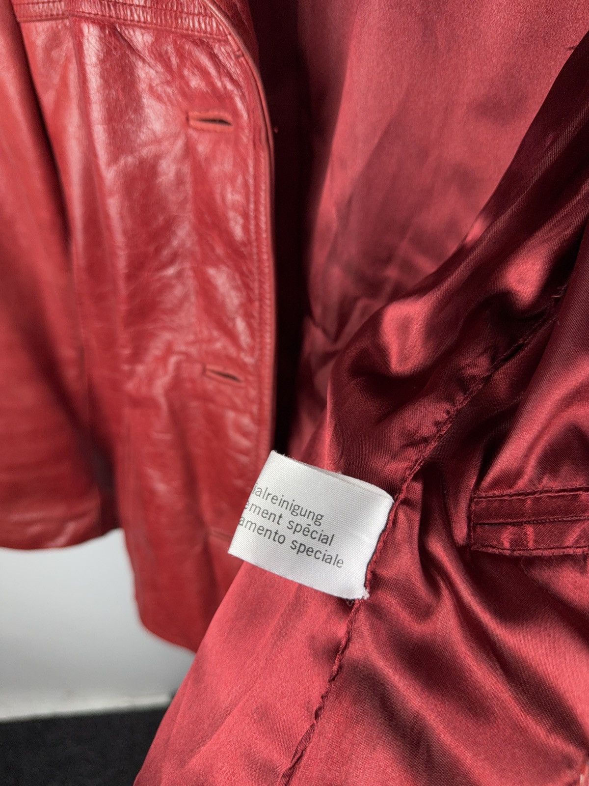 Leather Vintage 90s Avant Garde Leather Biker MOTO Y2K Jacket Size S / US 4 / IT 40 - 14 Thumbnail