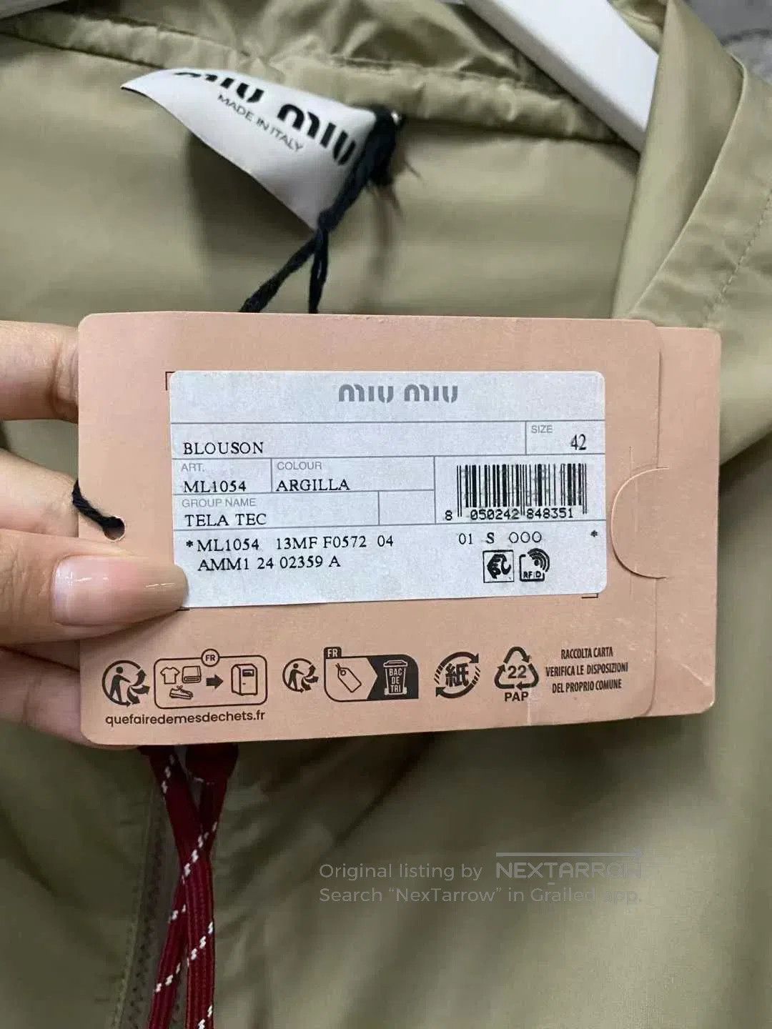 Miu Miu Miu Miu Khaki Zipper Jacket. Size M / US 6-8 / IT 42-44 - 8 Thumbnail