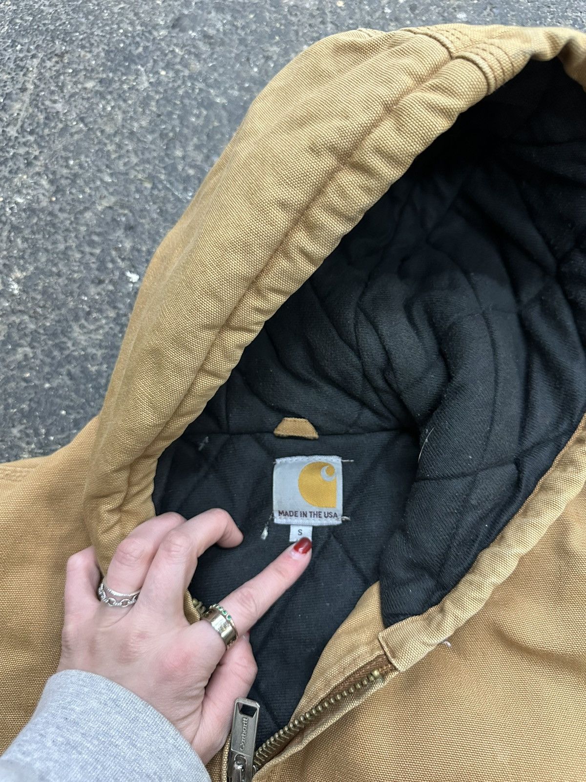 Carhartt Y2K carhartt canvas hooded jacket Size US S / EU 44-46 / 1 - 8 Thumbnail