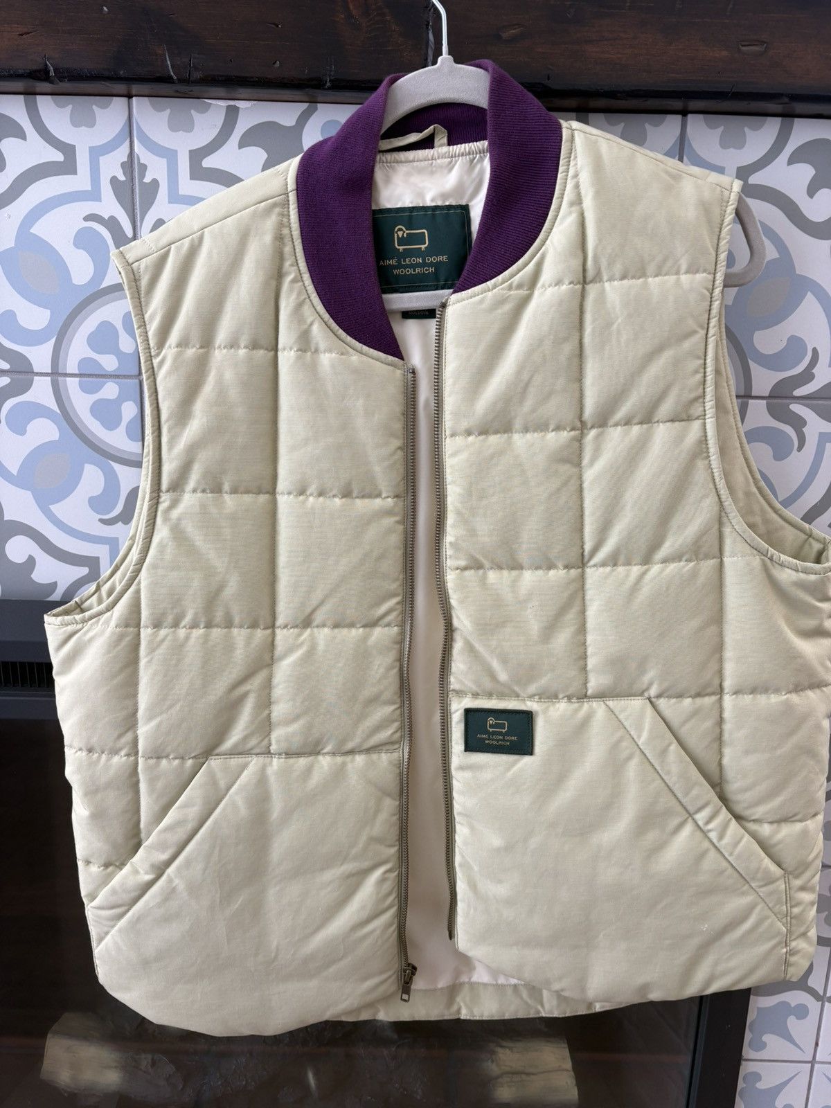 Quilted work vest