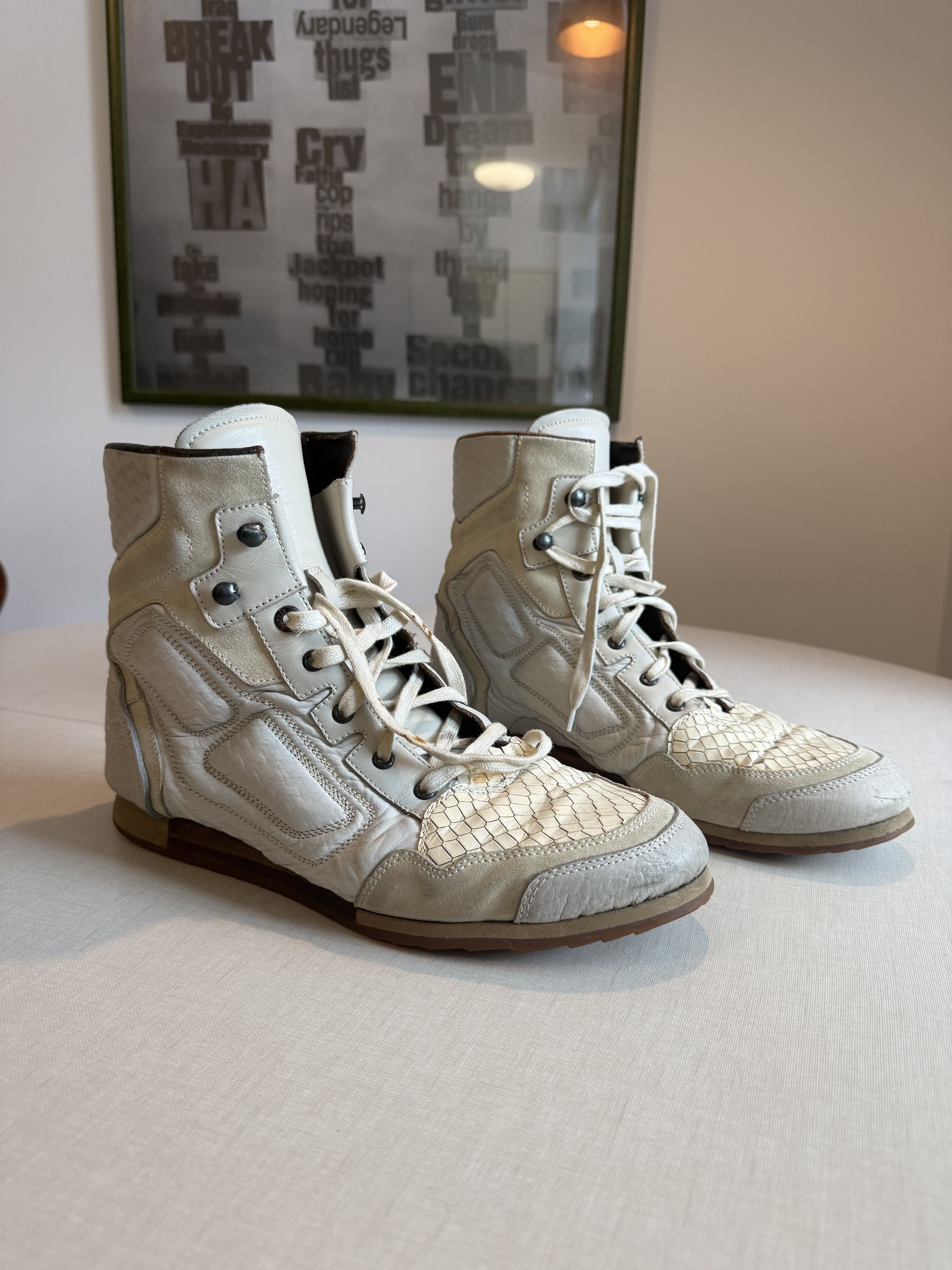 Lanvin Lanvin High Top "Boxing" Sneakers Size US 12 / EU 45 - 1 Thumbnail